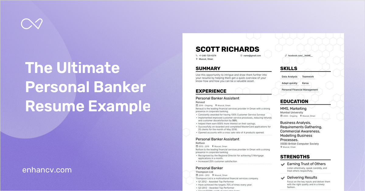 5 Personal Banker Resume Examples Guide For 2023   Personal Banker 88901867b6 