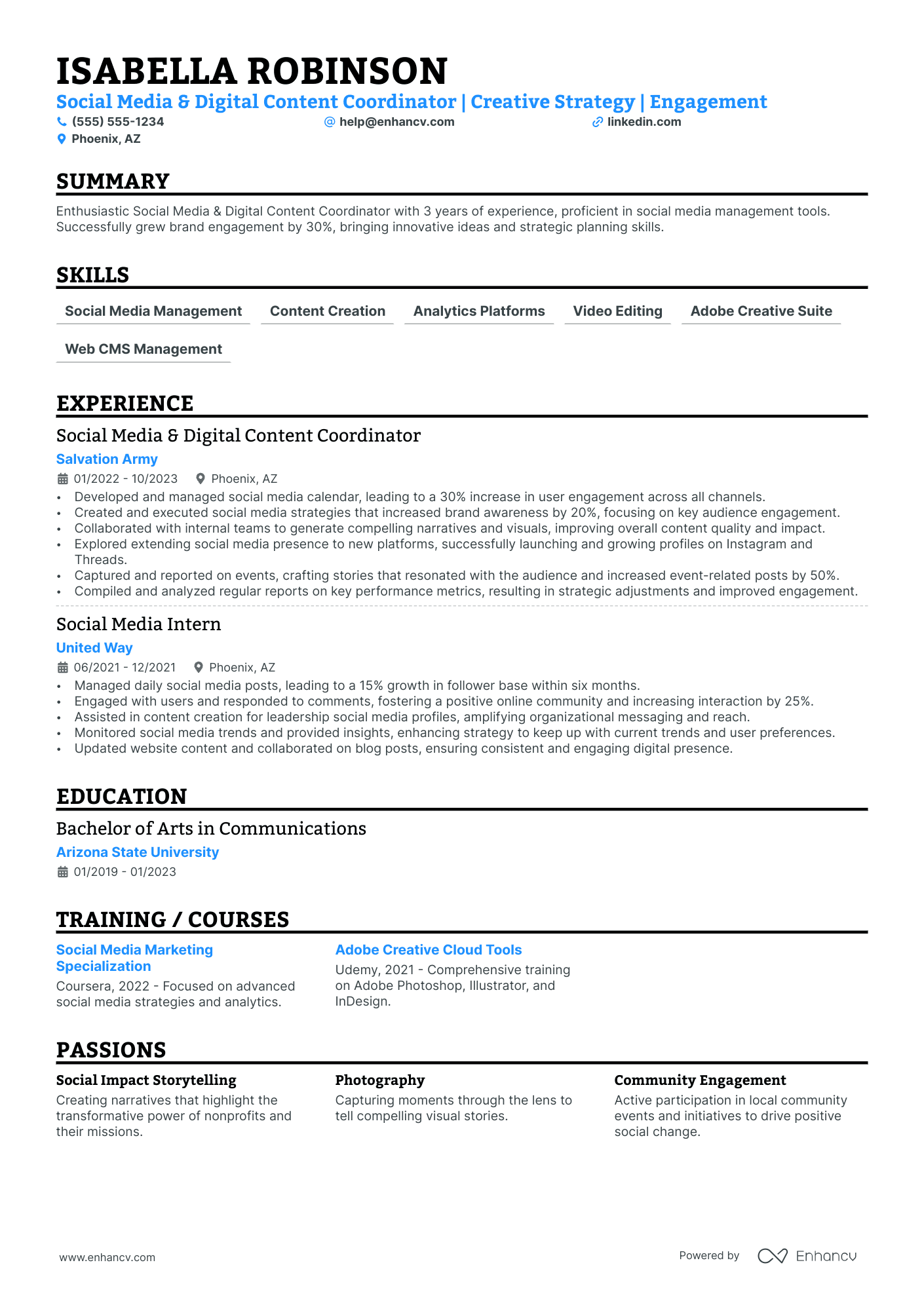 Digital Media Coordinator Resume Example Resume Example