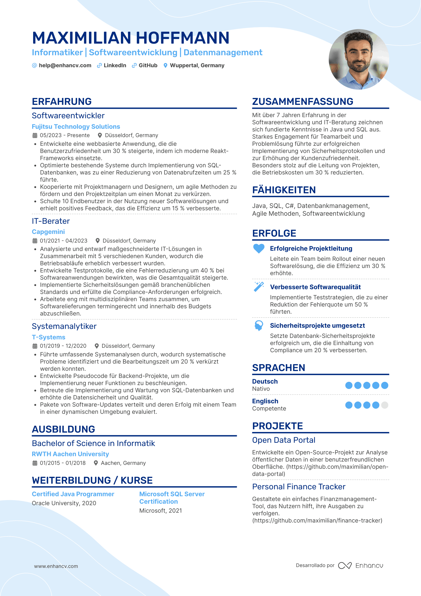 Informatiker CV