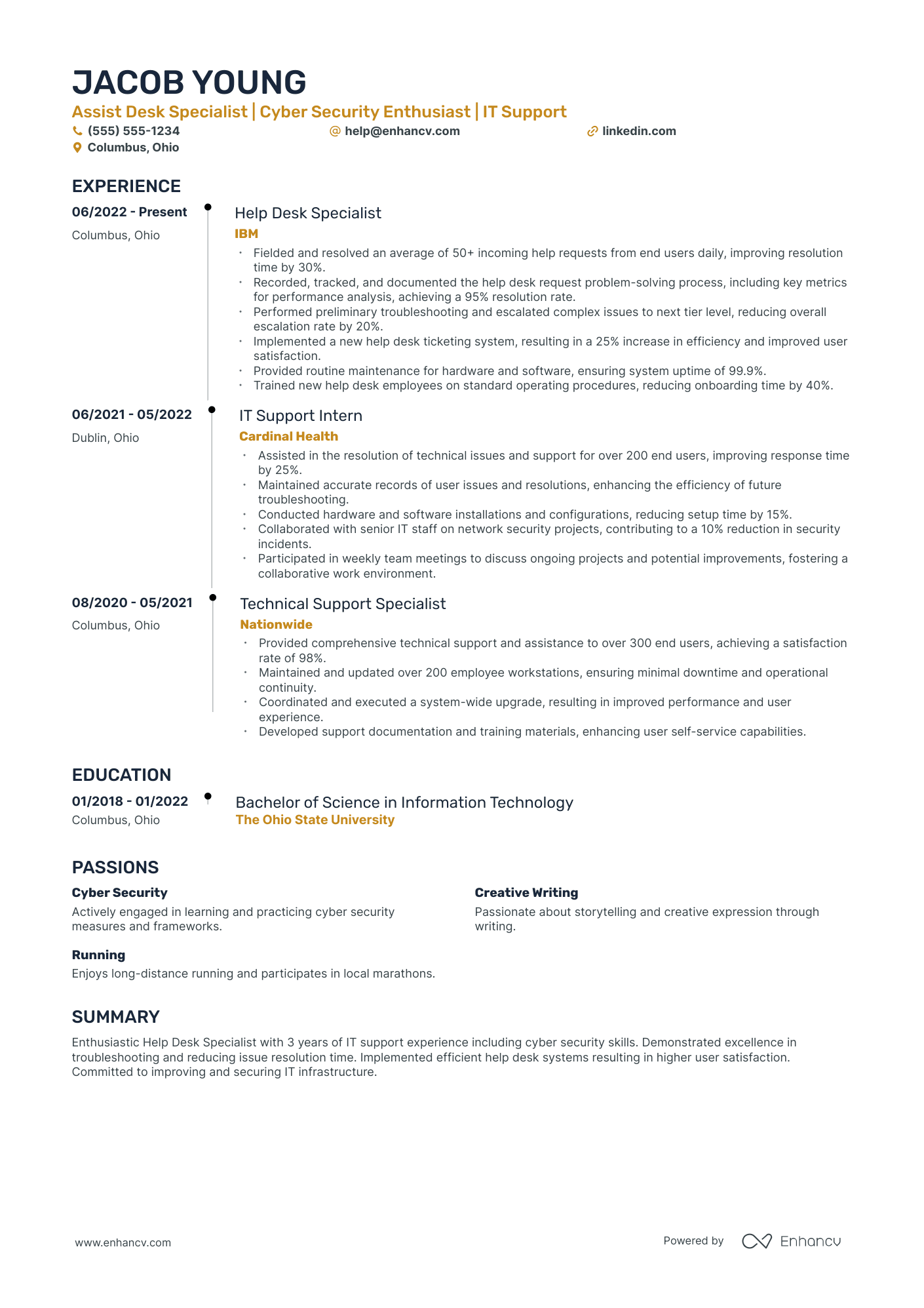 Senior Desktop Support Analyst Resume Example Resume Example