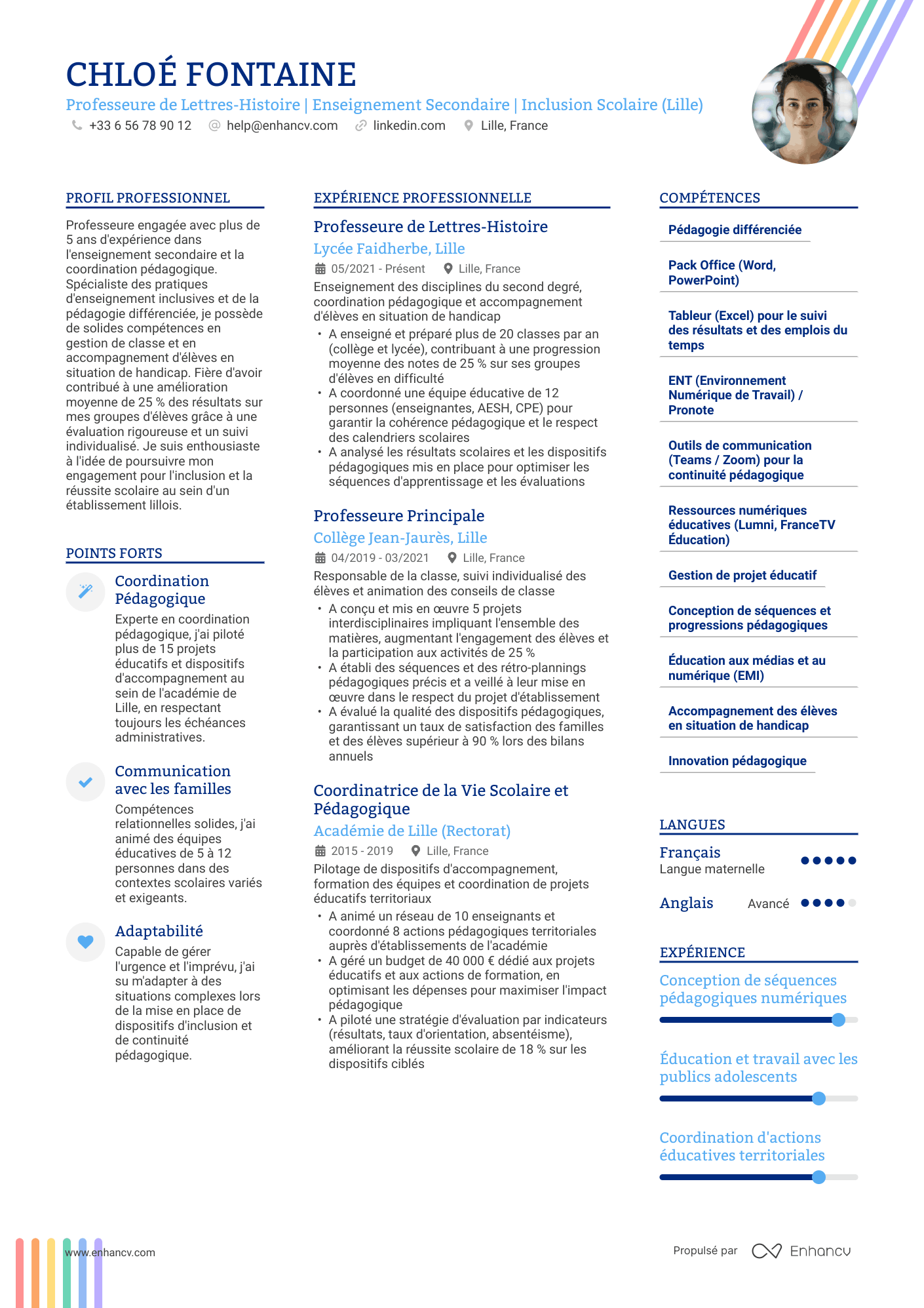 Multicolonne — Modèles de CV gratuits