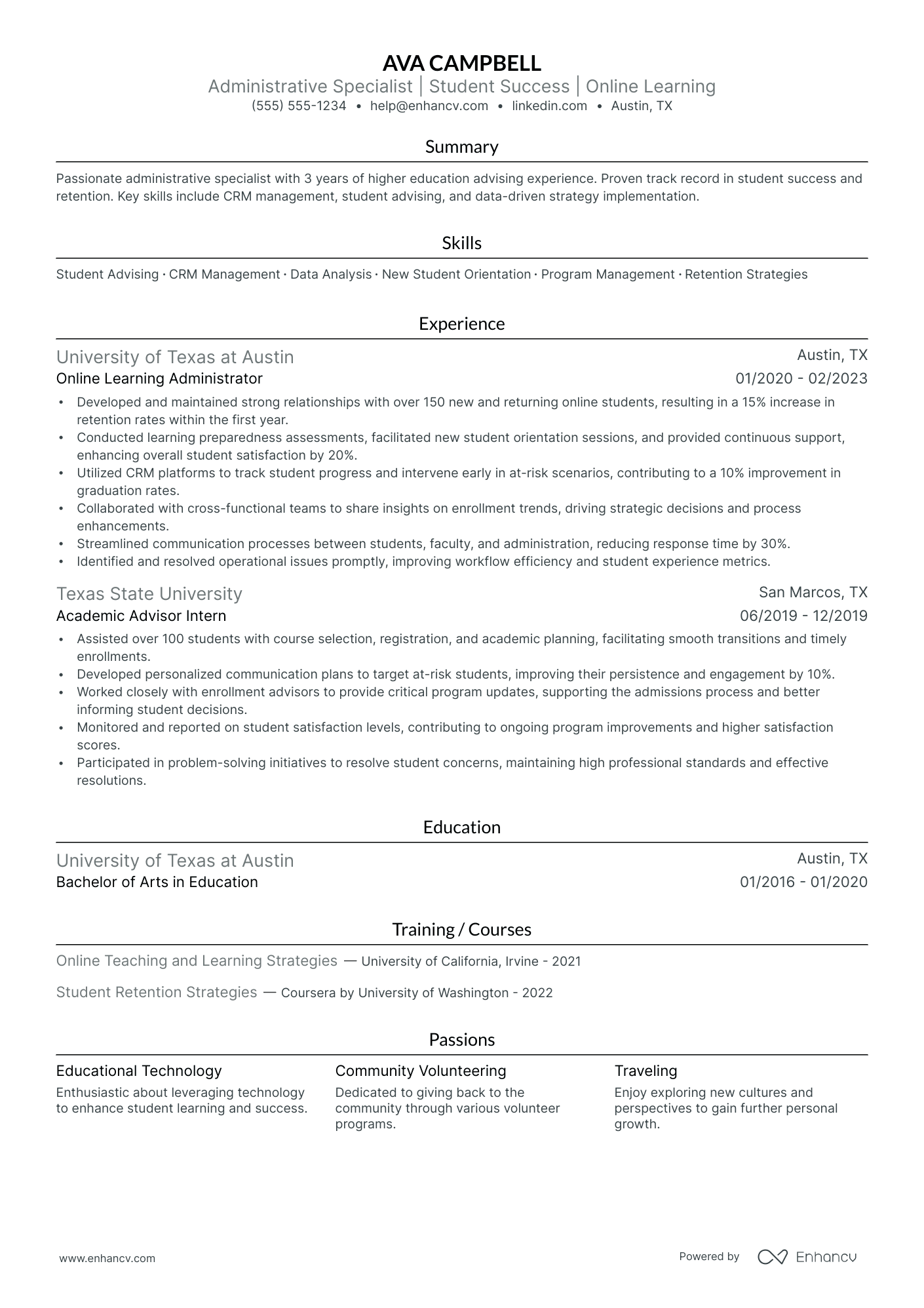 Online Marketing Coordinator resume example