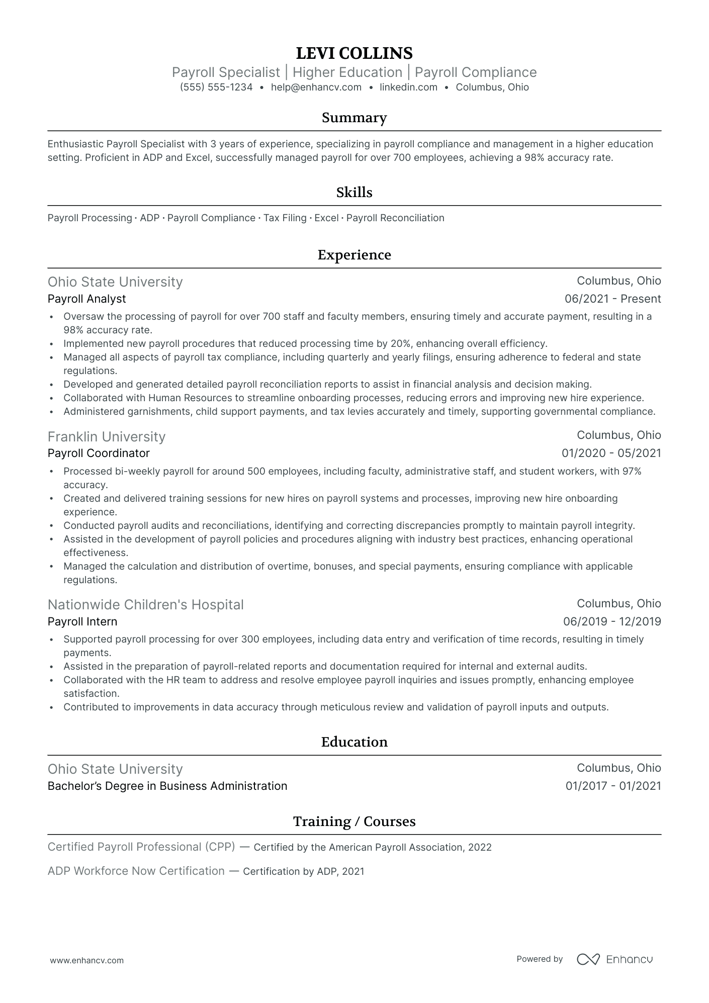 Assistant Director of Payroll Operations Resume Example Resume Example