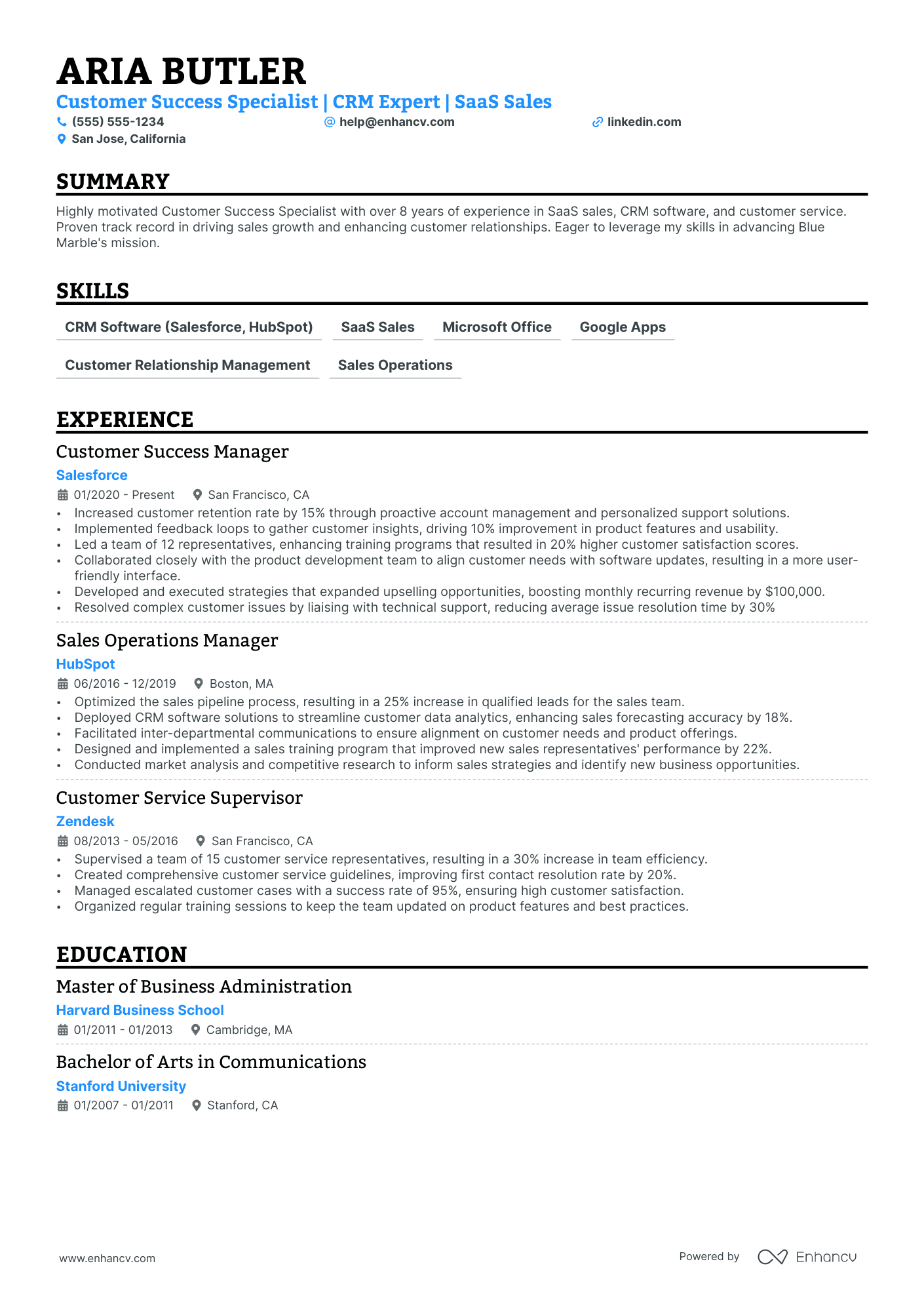 Junior Software Sales Representative resume example