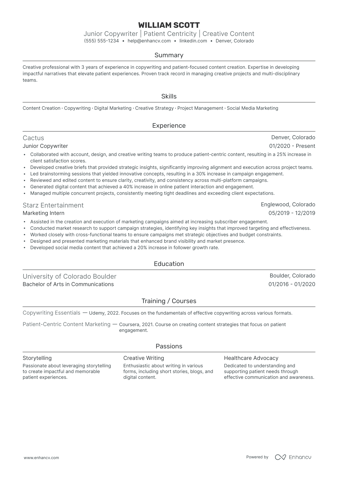 Associate Creative Director Resume Example Resume Example