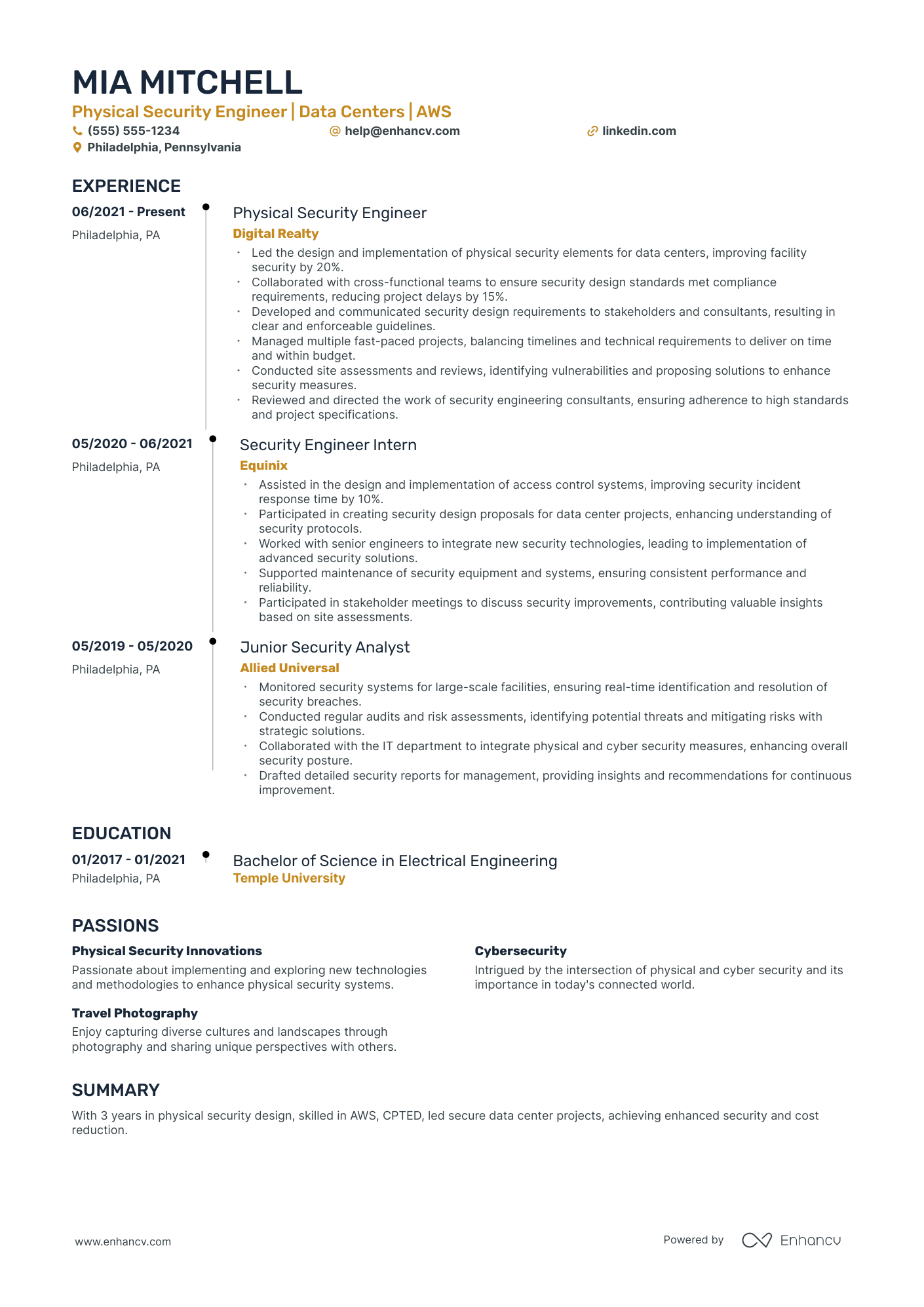 Physical Product Designer resume example