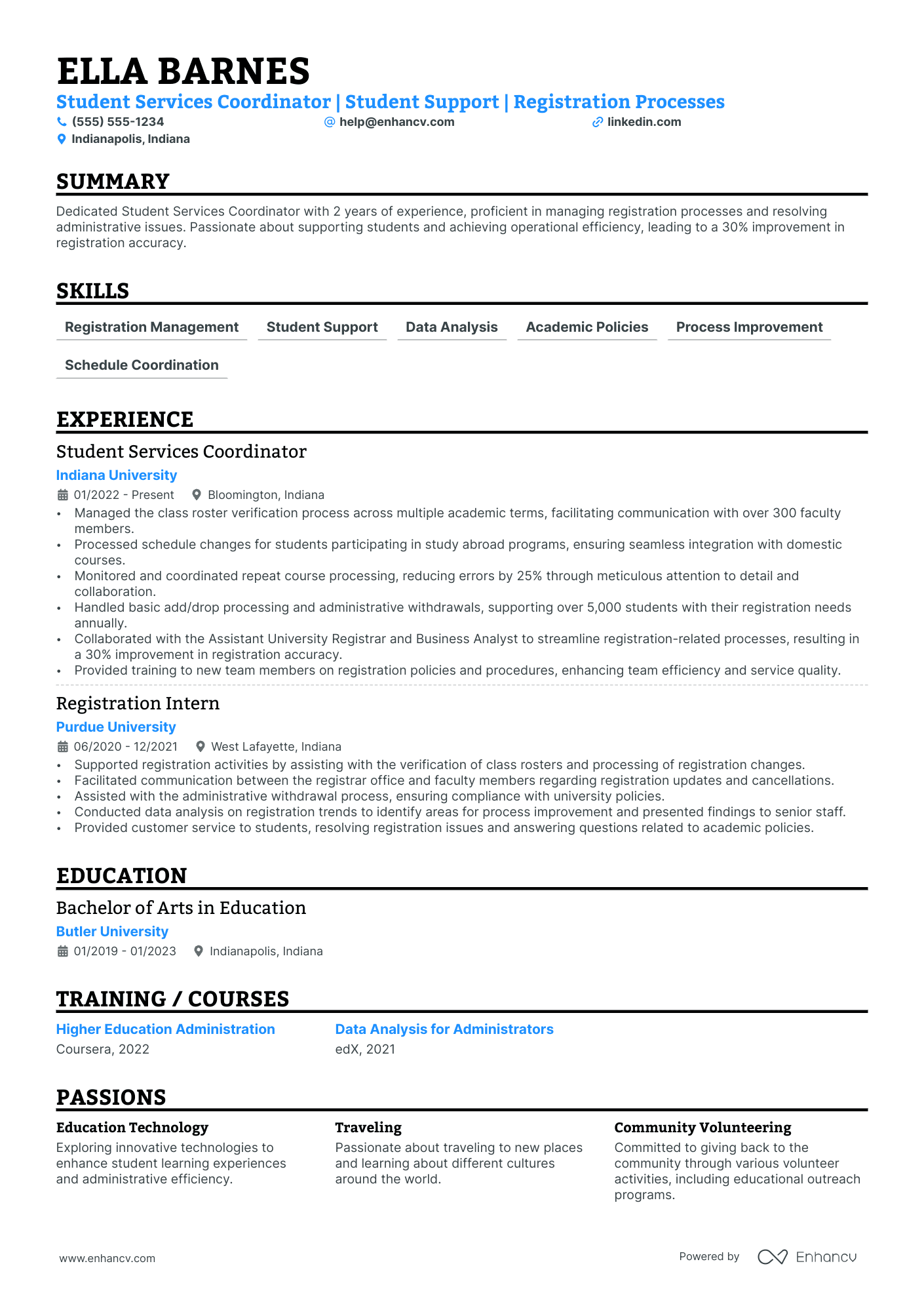 Education Resource Coordinator Resume Example Resume Example