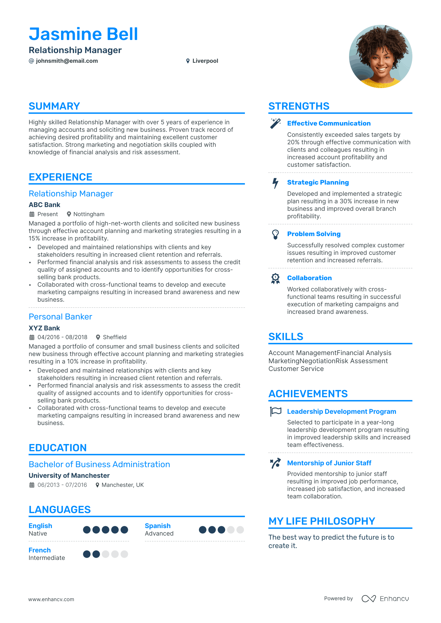 3 Relationship Manager CV Examples for 2024