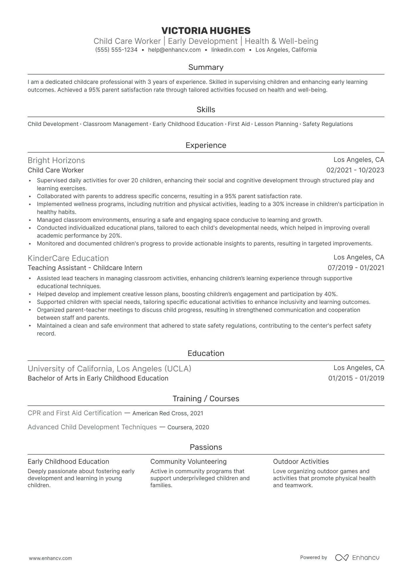 Daycare Teacher Resume Example Resume Example