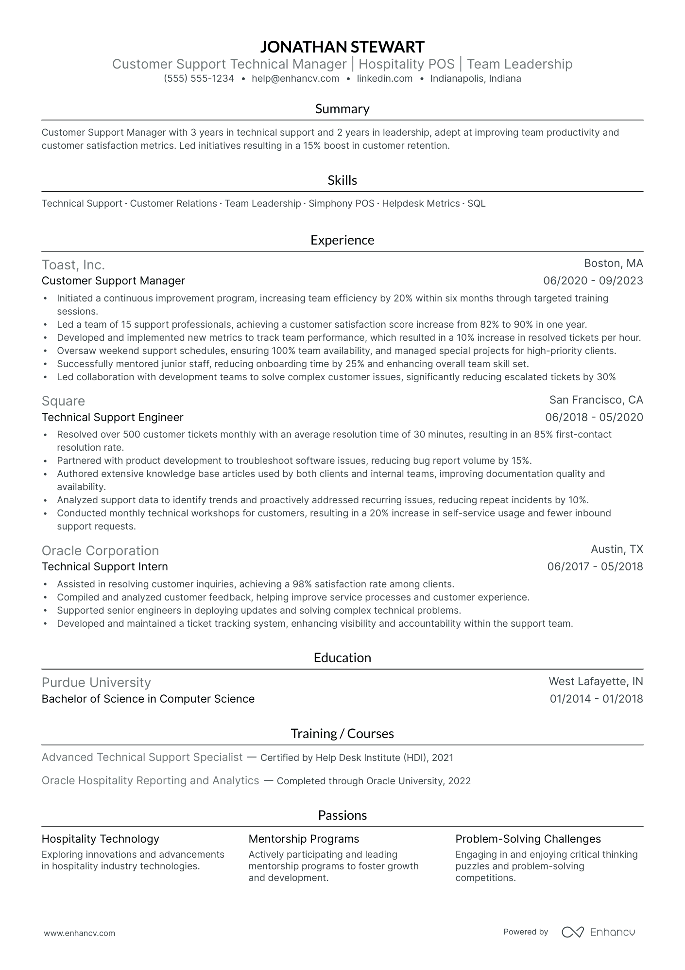 Customer Service Manager (Hospitality) Resume Example Resume Example