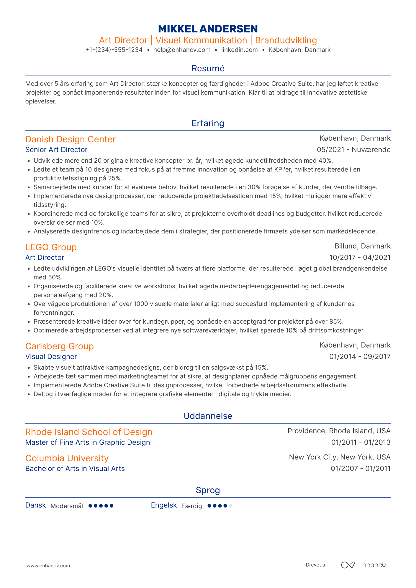 Art Director CV