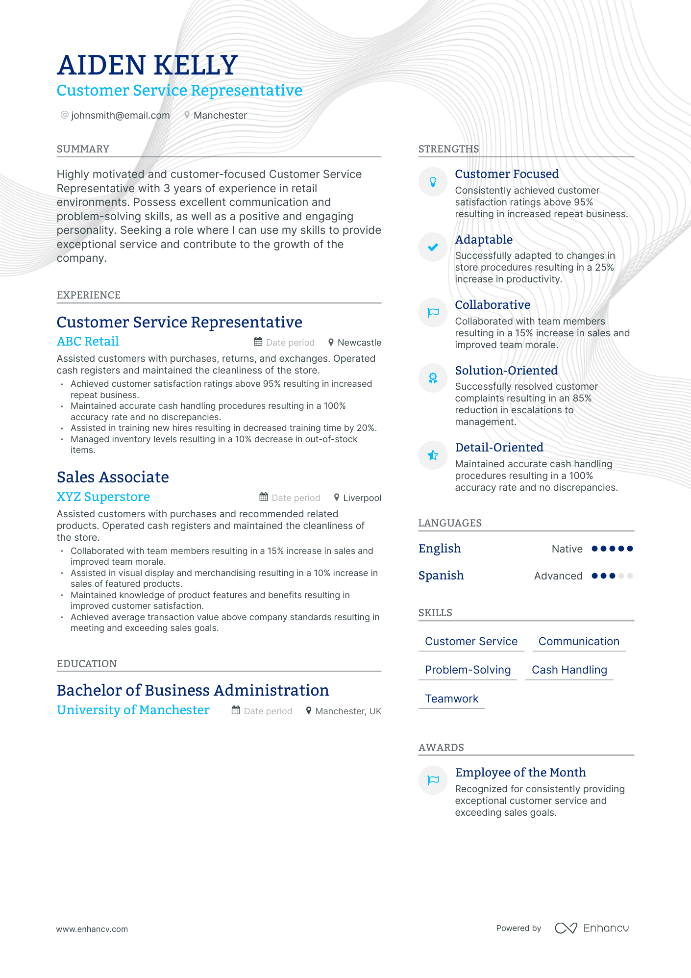 3 Customer Service Cv Examples For 2023