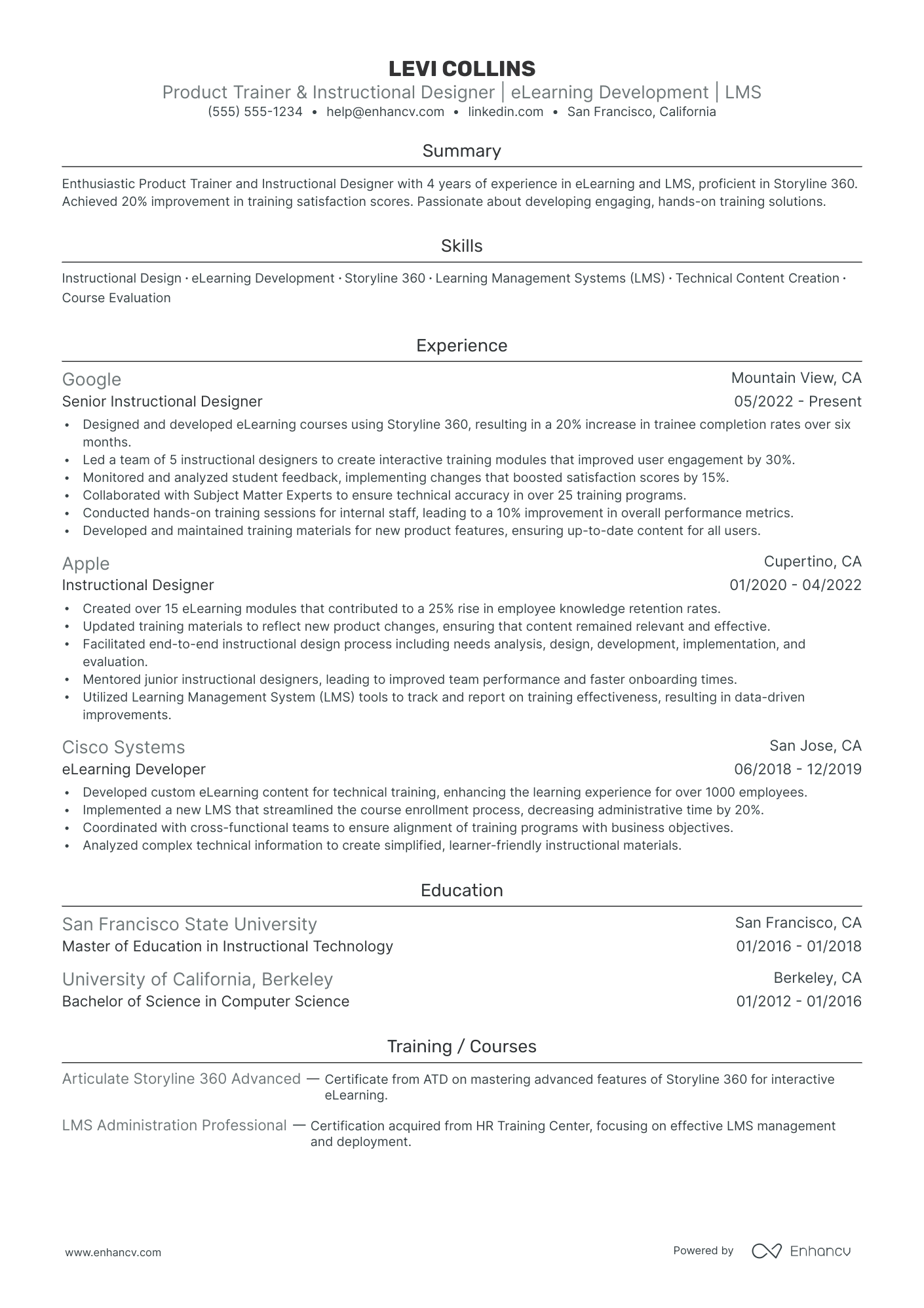 Junior Product Designer resume example