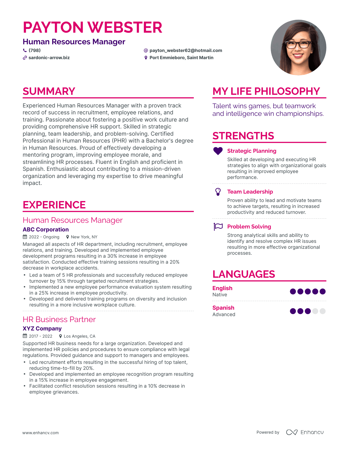 3 Human Resources Manager Resume Examples And How To Guide For 2024 