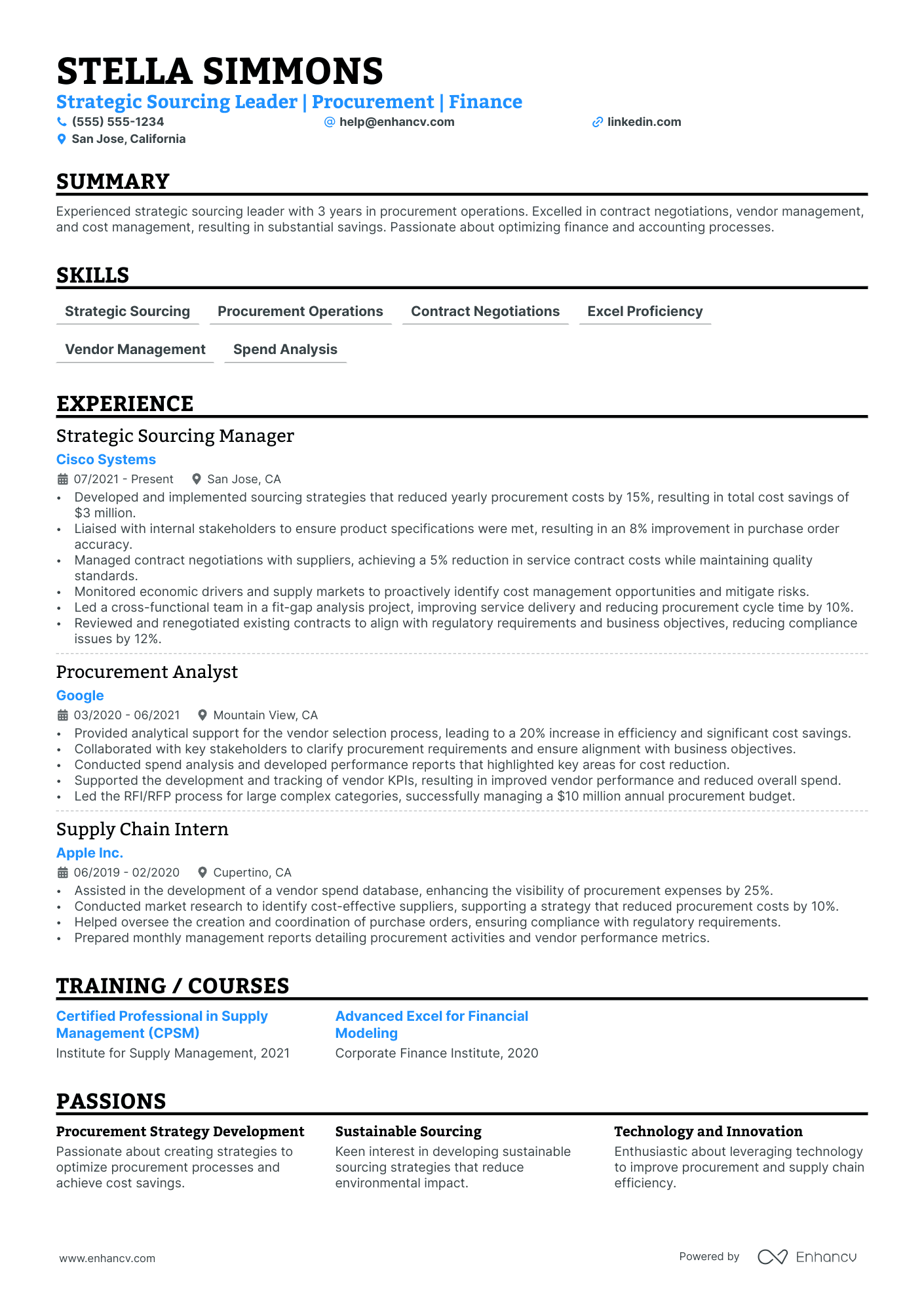 Vice President of Procurement Resume Example Resume Example