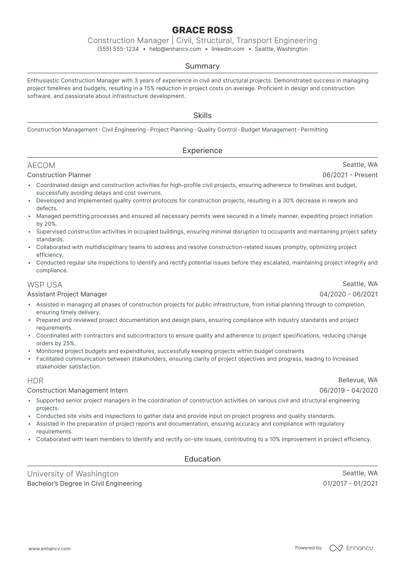 Consulting Services Manager resume example