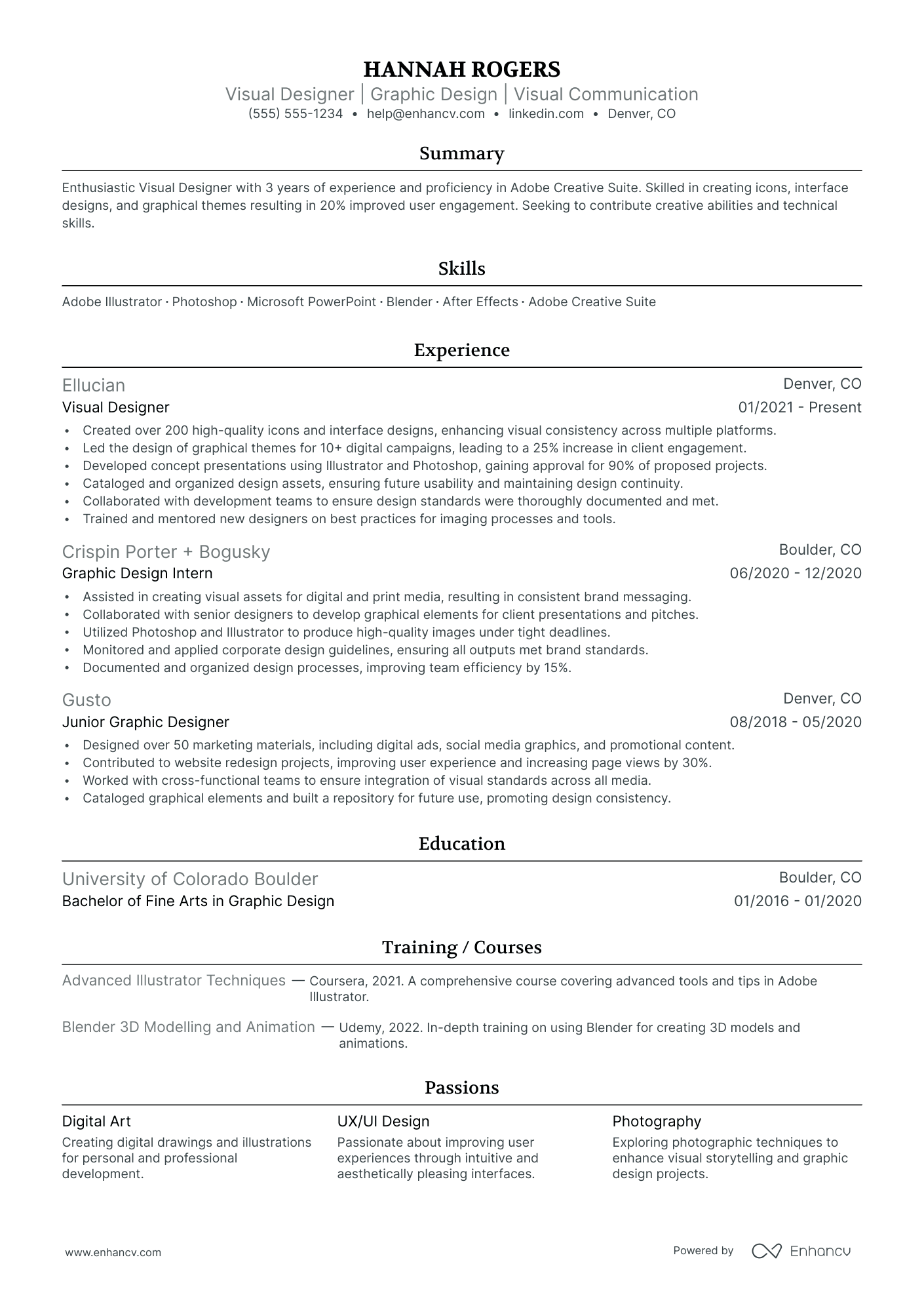 UI Designer resume example