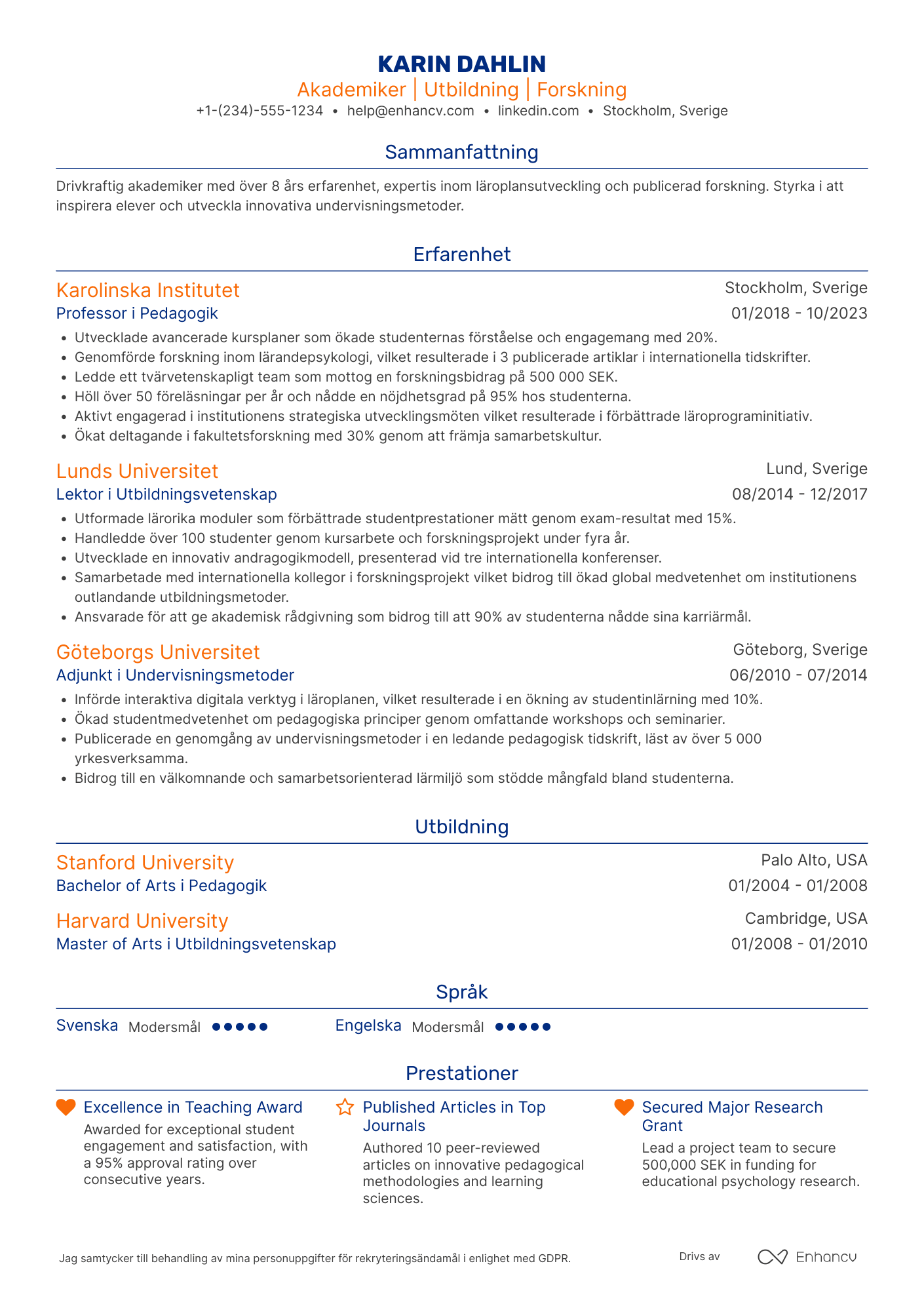 Akademiker CV