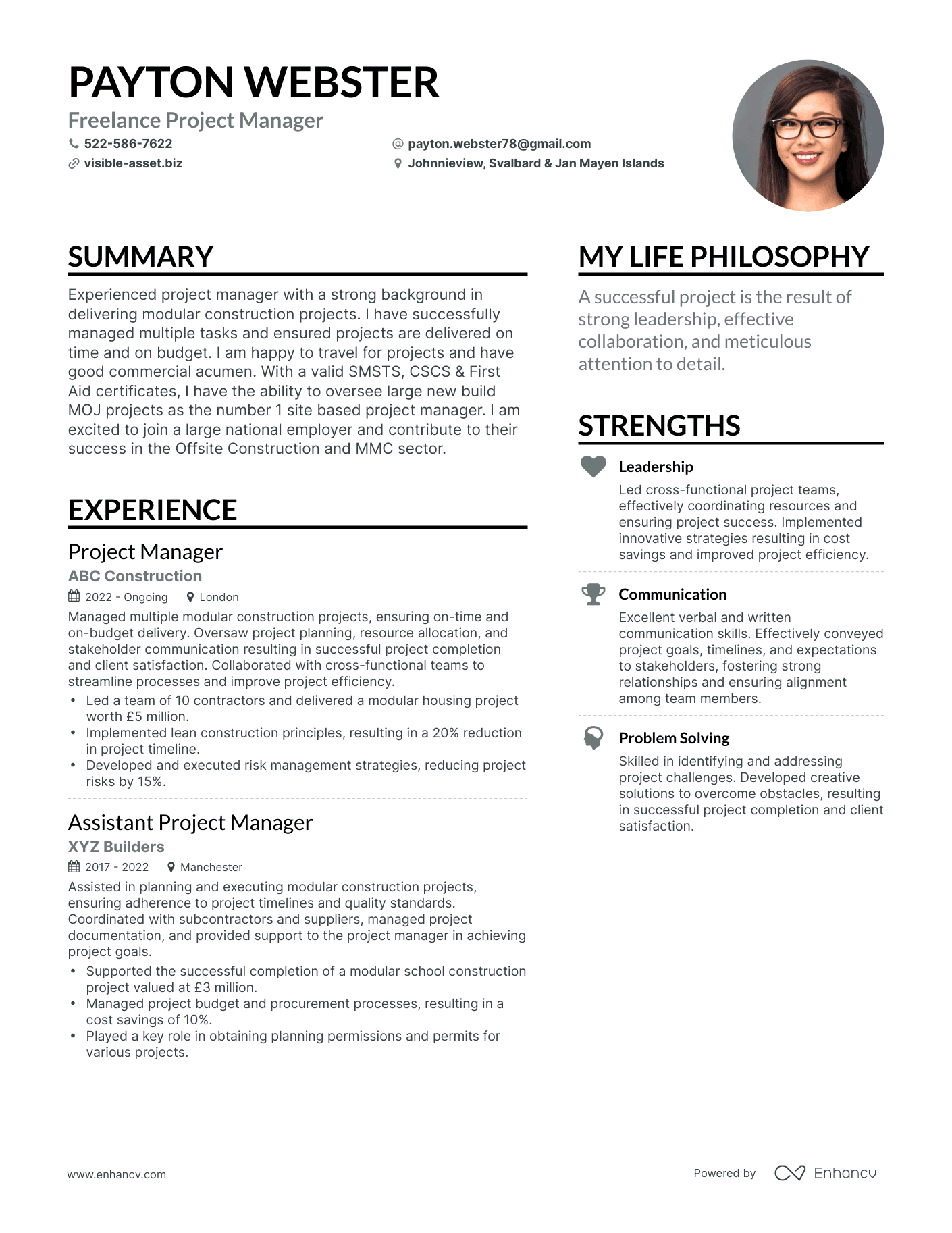 Project Manager Resume Examples 2024 Amalee Kimbra