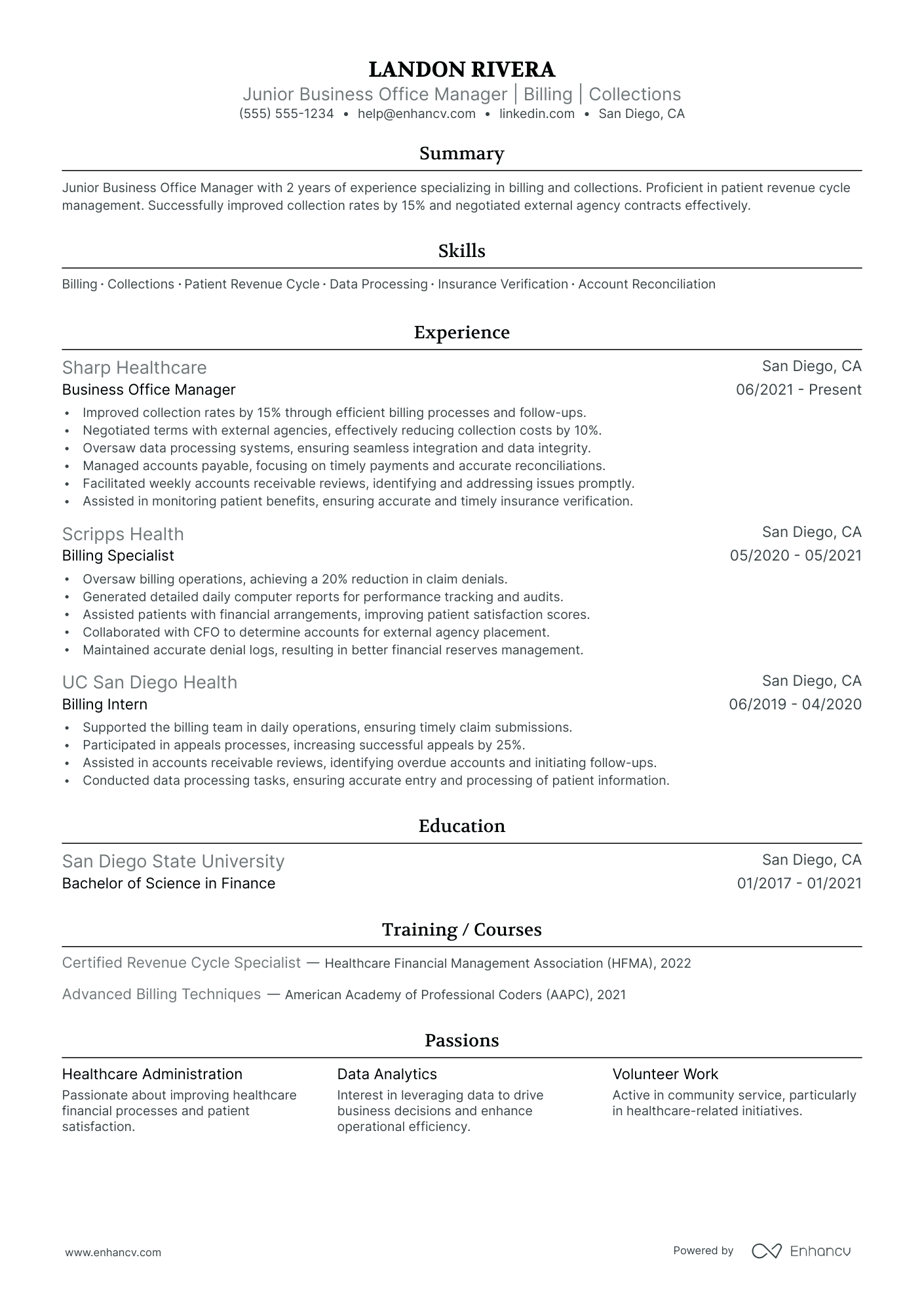 General Office Administrator resume example