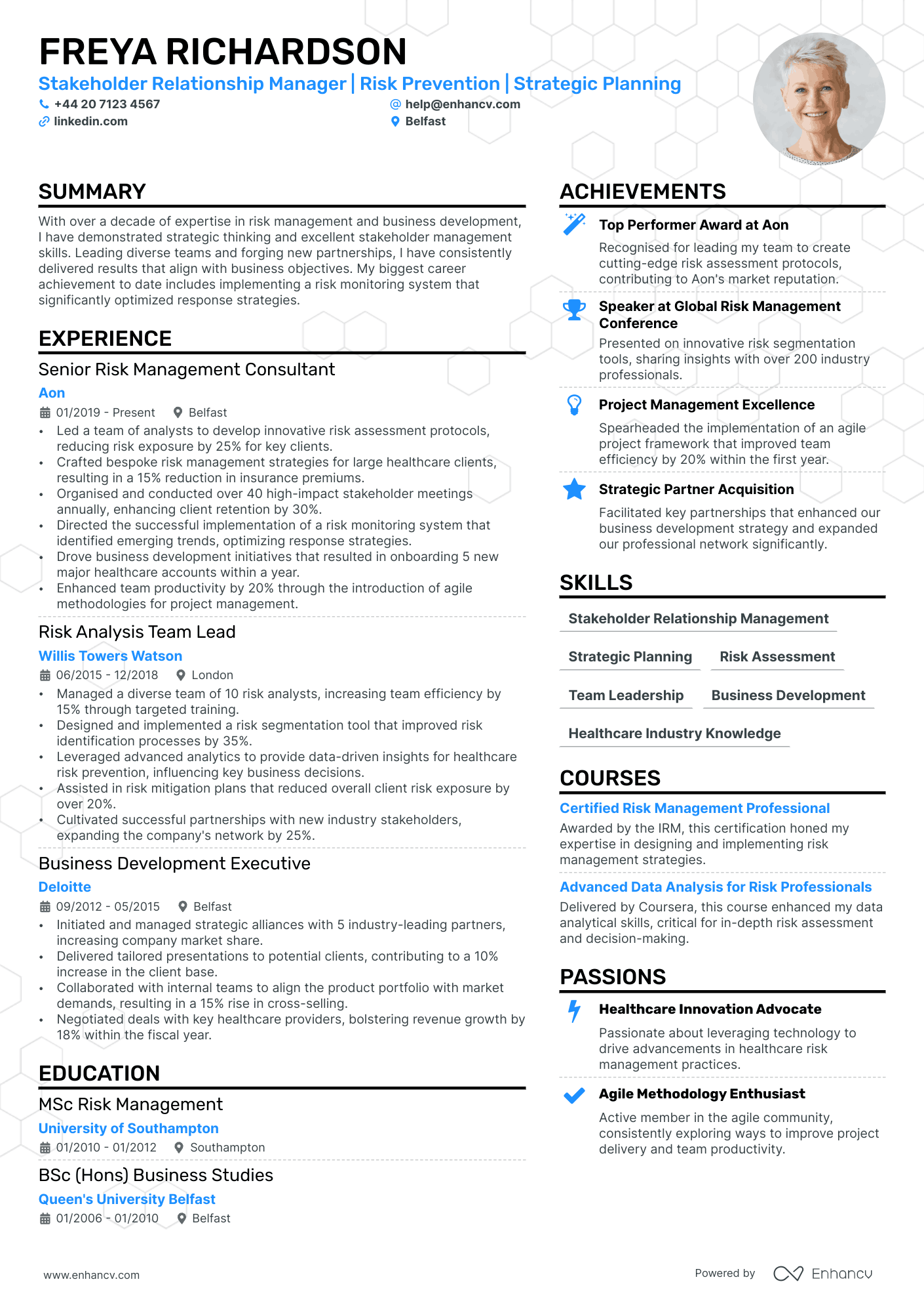 Training Manager cv example