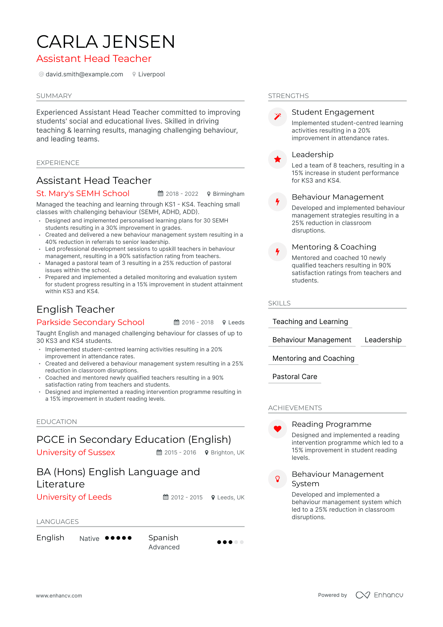 3 Teacher Assistant CV Examples for 2023