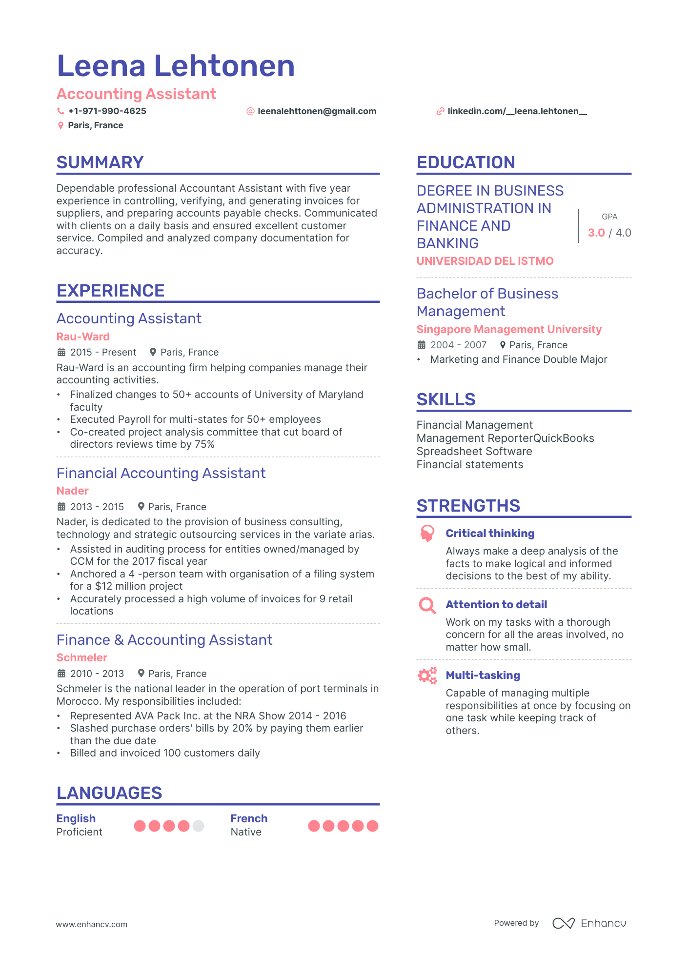 Accounting Assistant cover letter