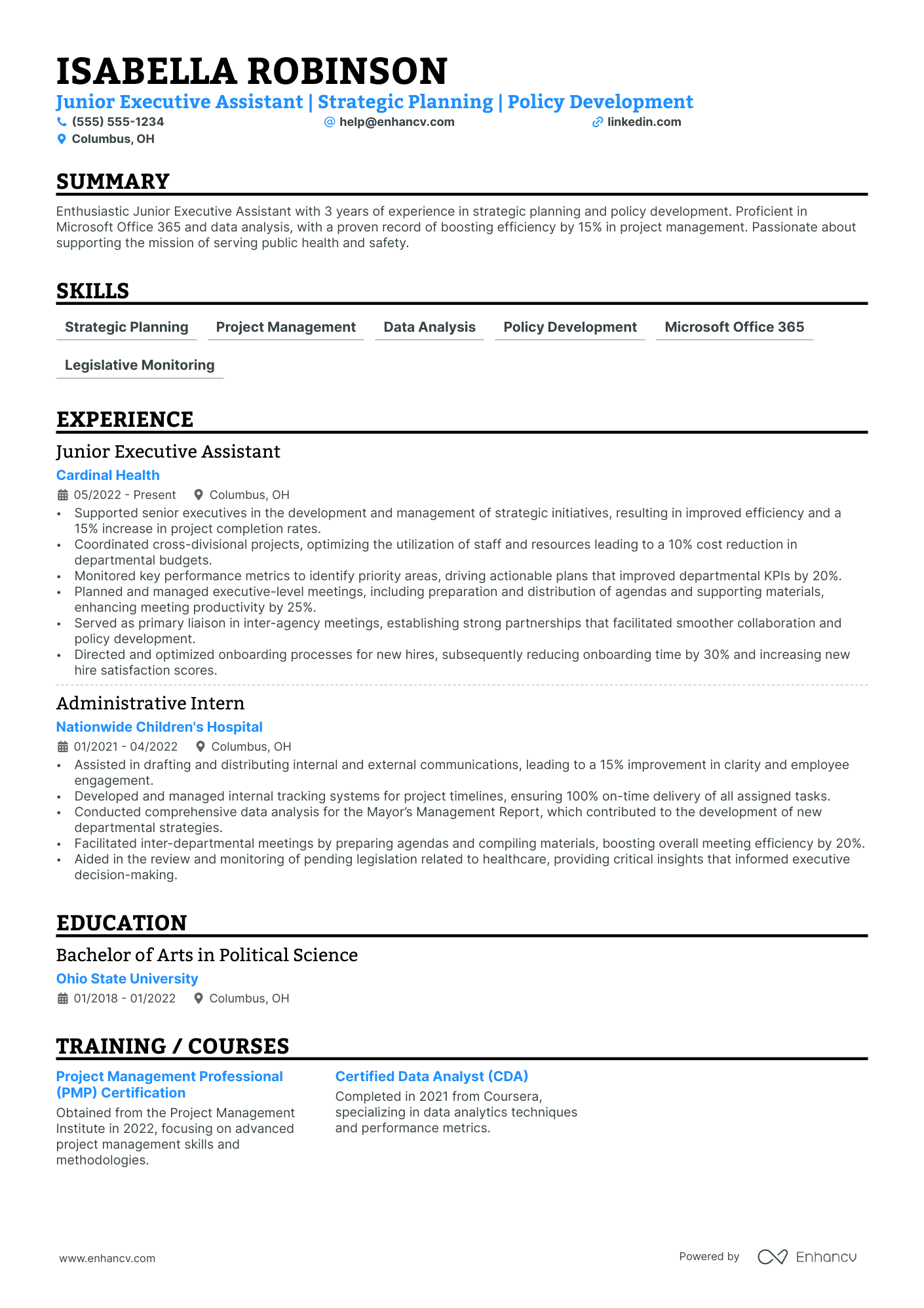 Deputy Chief of Staff Resume Example Resume Example