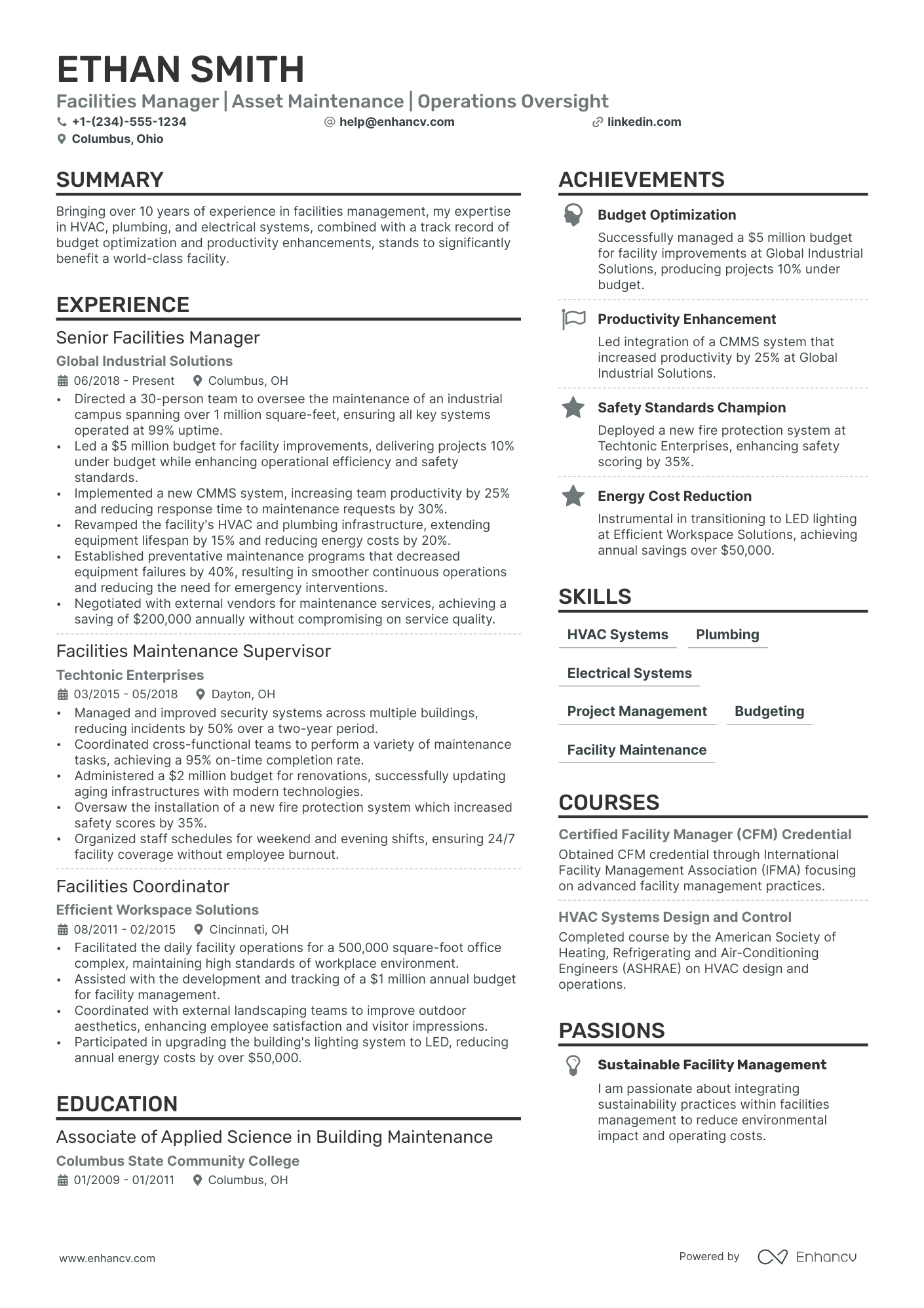 Landscaping resume example