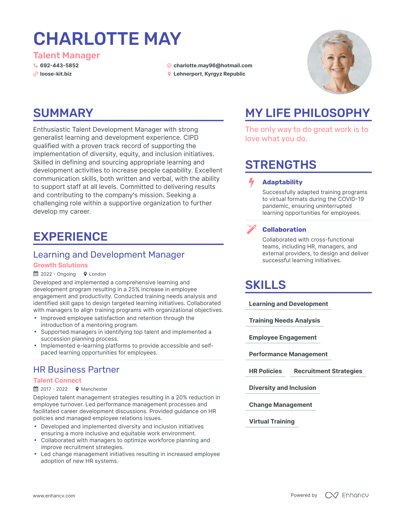 3 Successful Talent Manager Resume Examples And Writing Tips For 2024