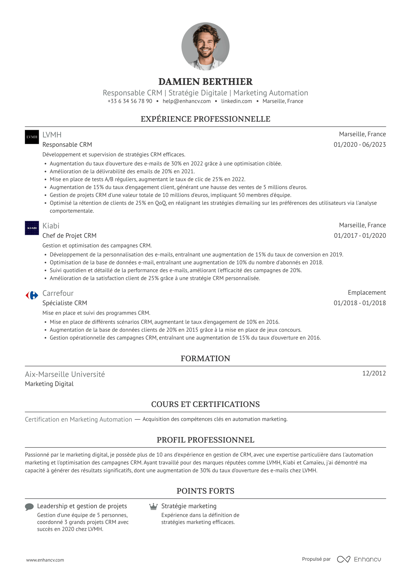 Ivy League avec logos — Modèles de CV gratuits
