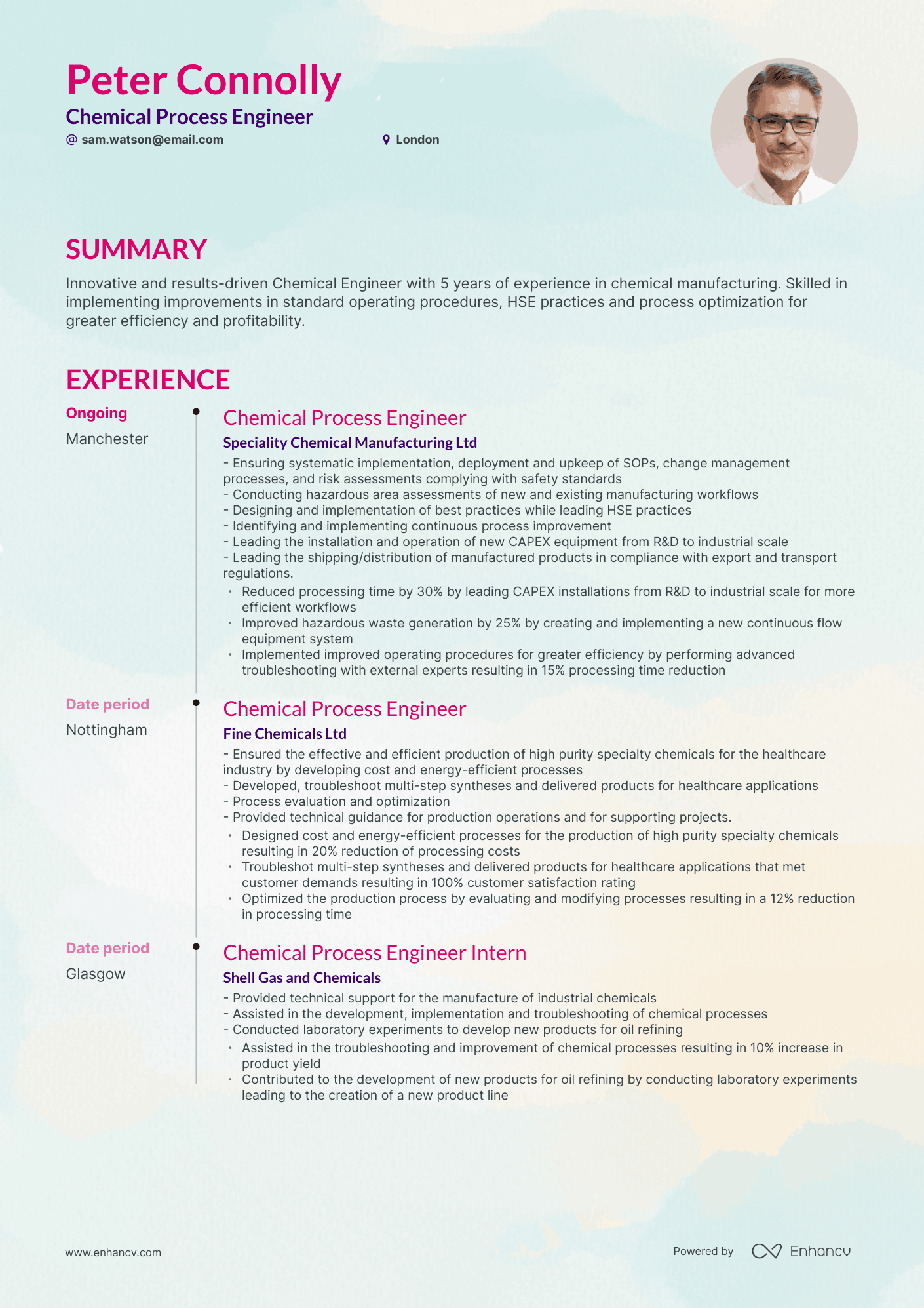 3 Chemical Engineer CV Examples For 2023 3-chemical-engineer-cv-examples-for-2023