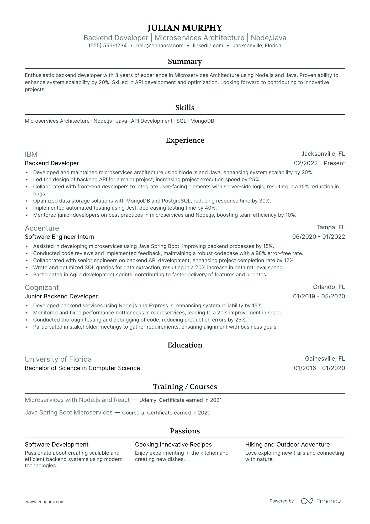 Solution Architect resume example