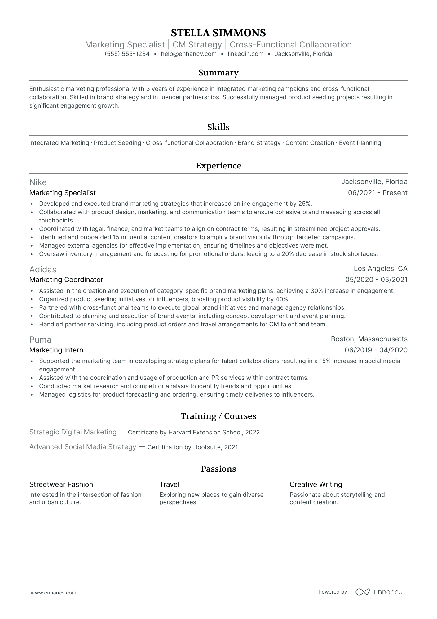 Senior Digital Marketing Manager resume example