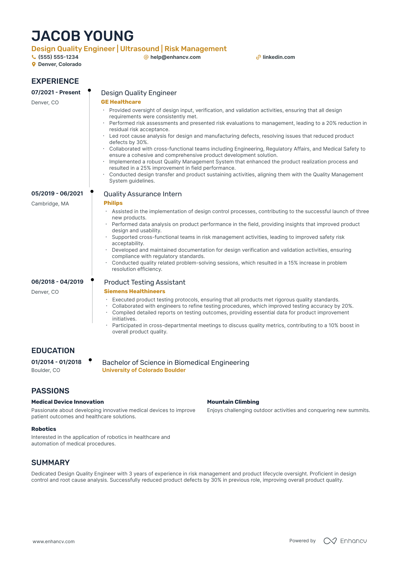 QA Hardware Engineer Resume Example Resume Example