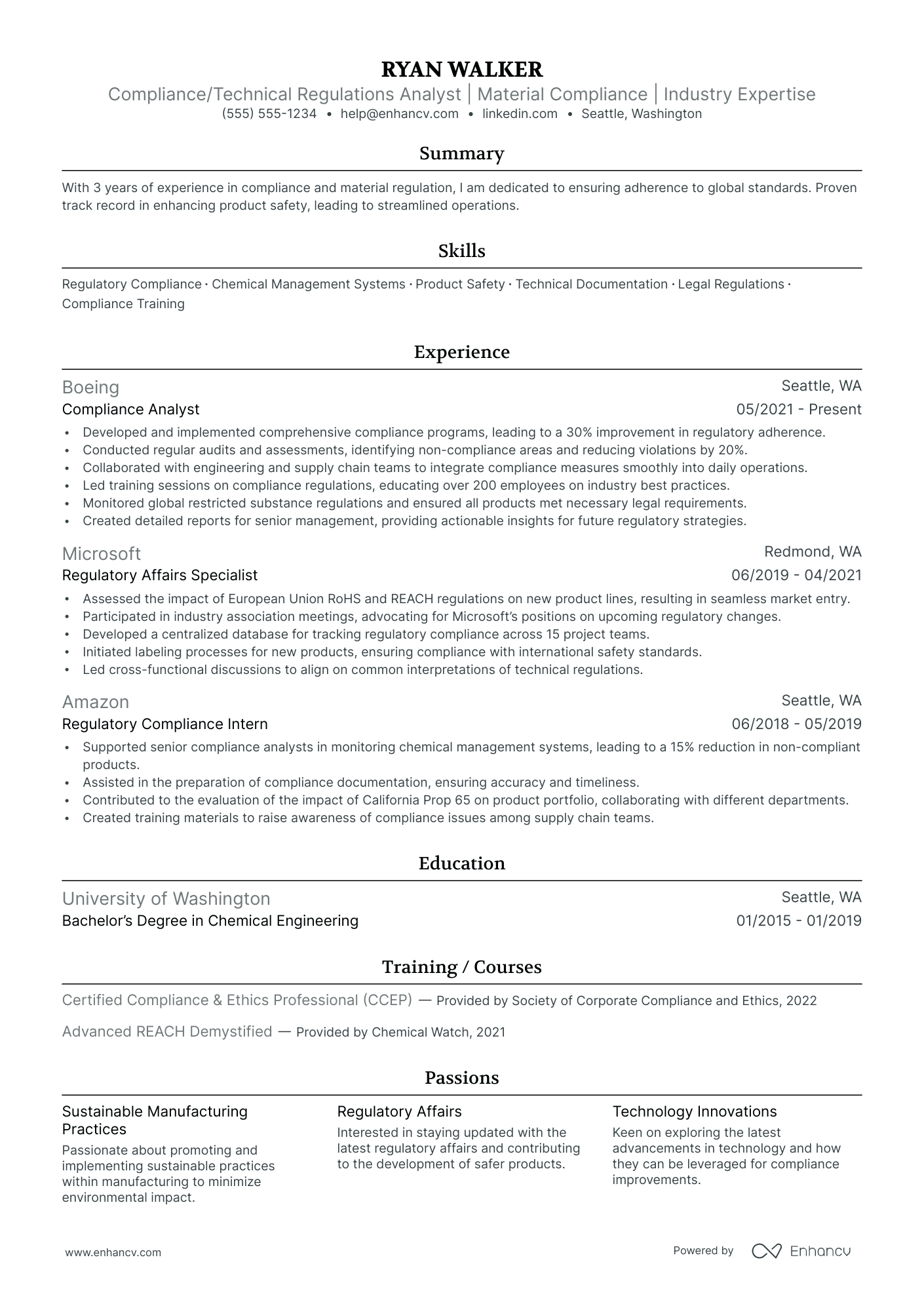 Product Development Analyst resume example