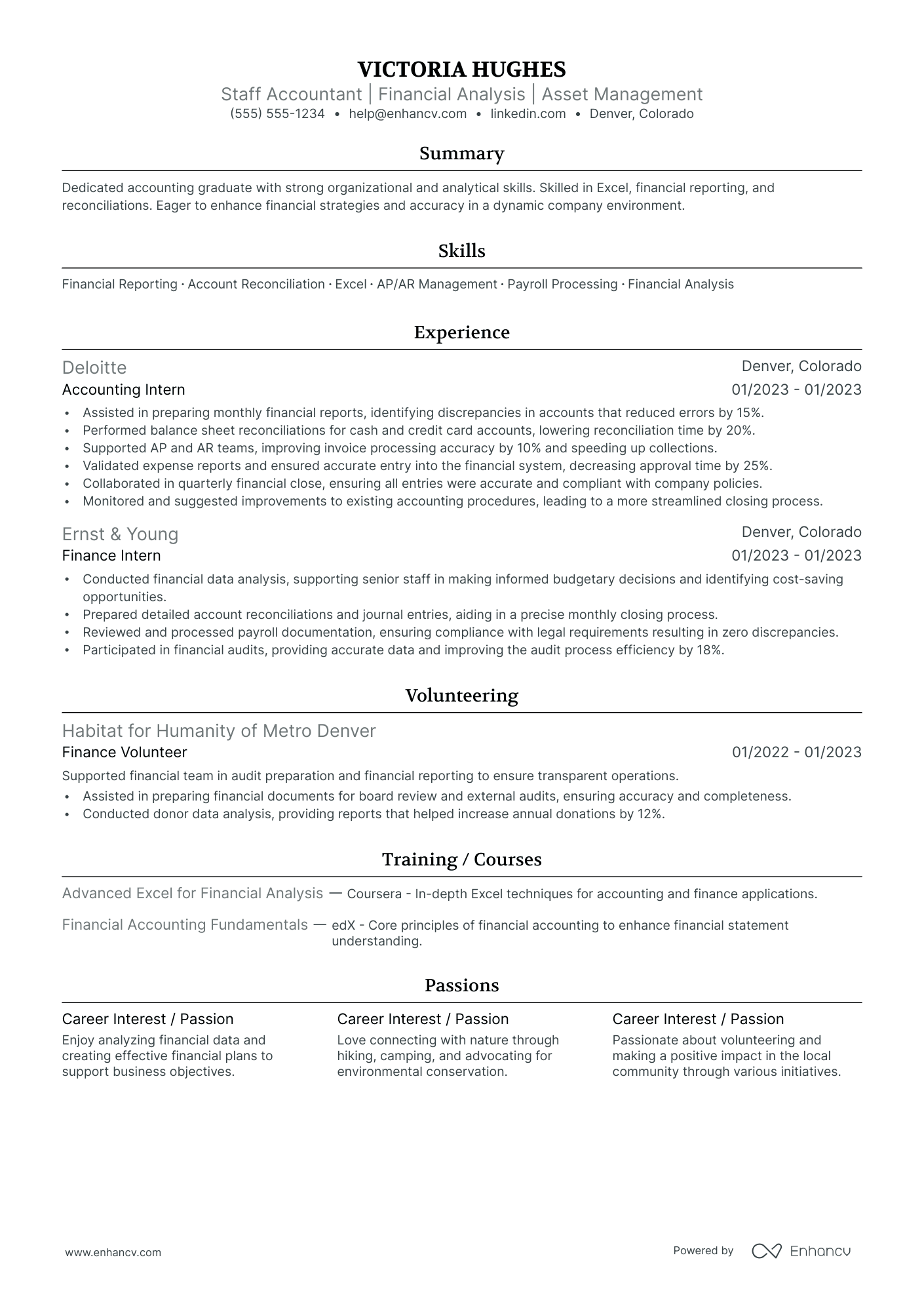 Entry-Level Tax Accountant resume example