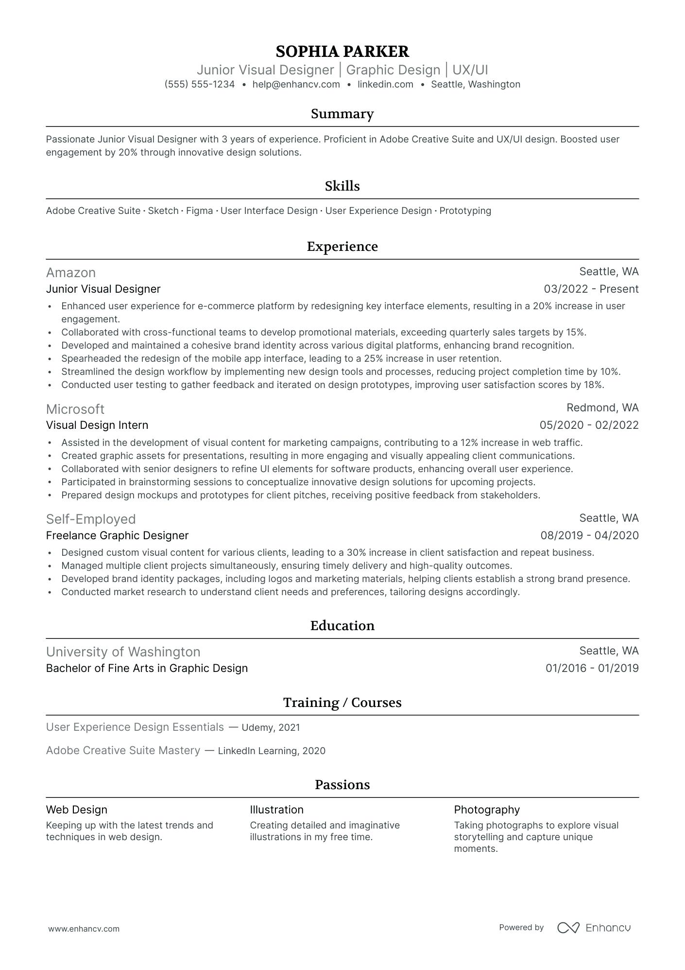 Assistant Graphic Designer resume example