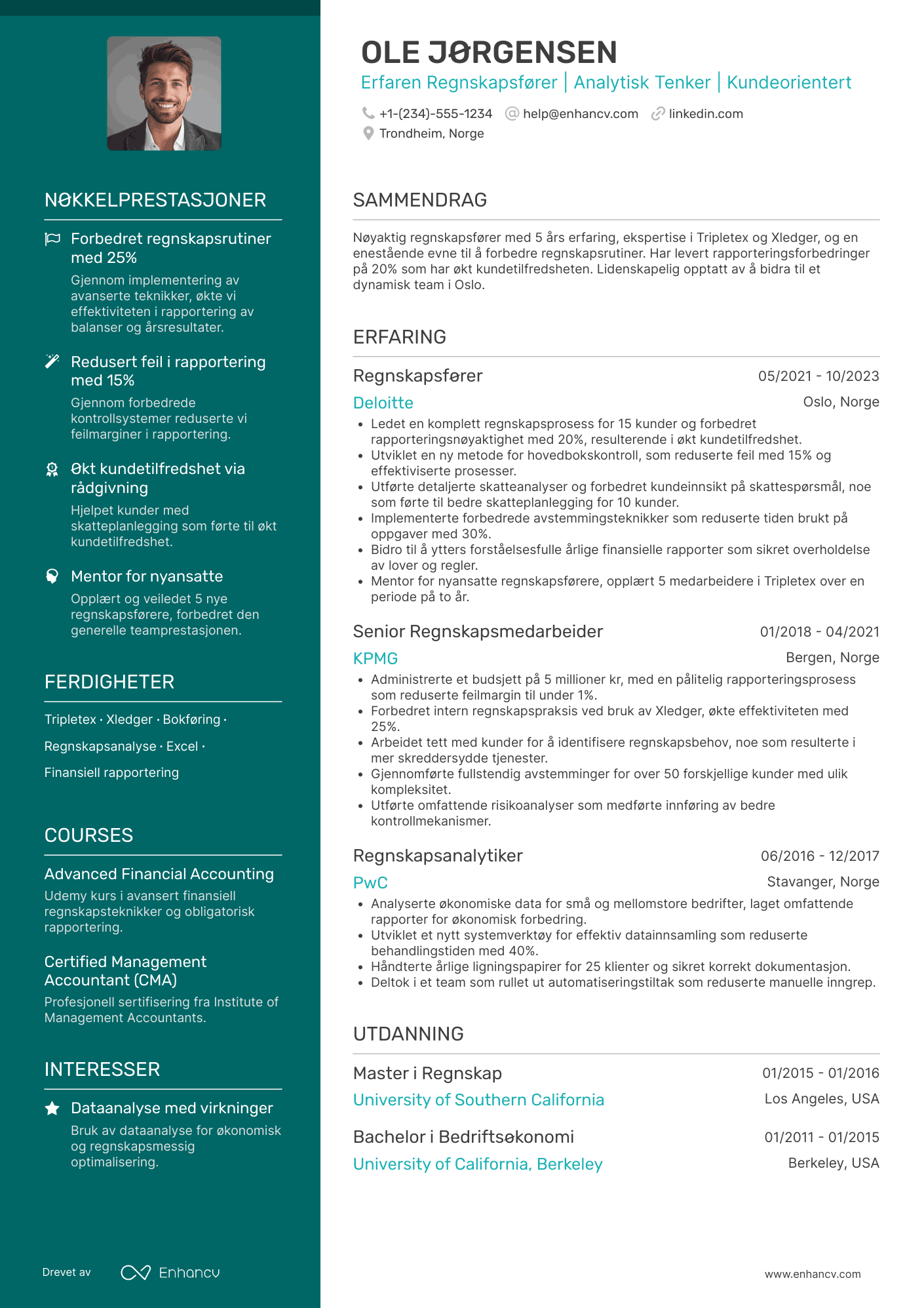 Regnskapsfører CV