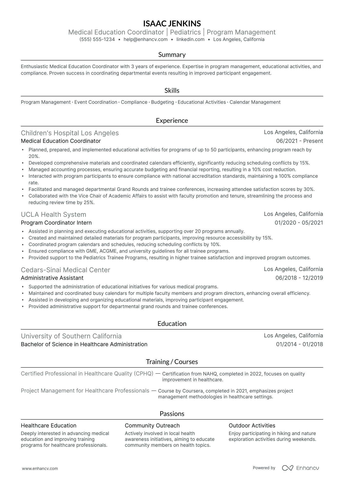 Medical Assistant Coordinator resume example