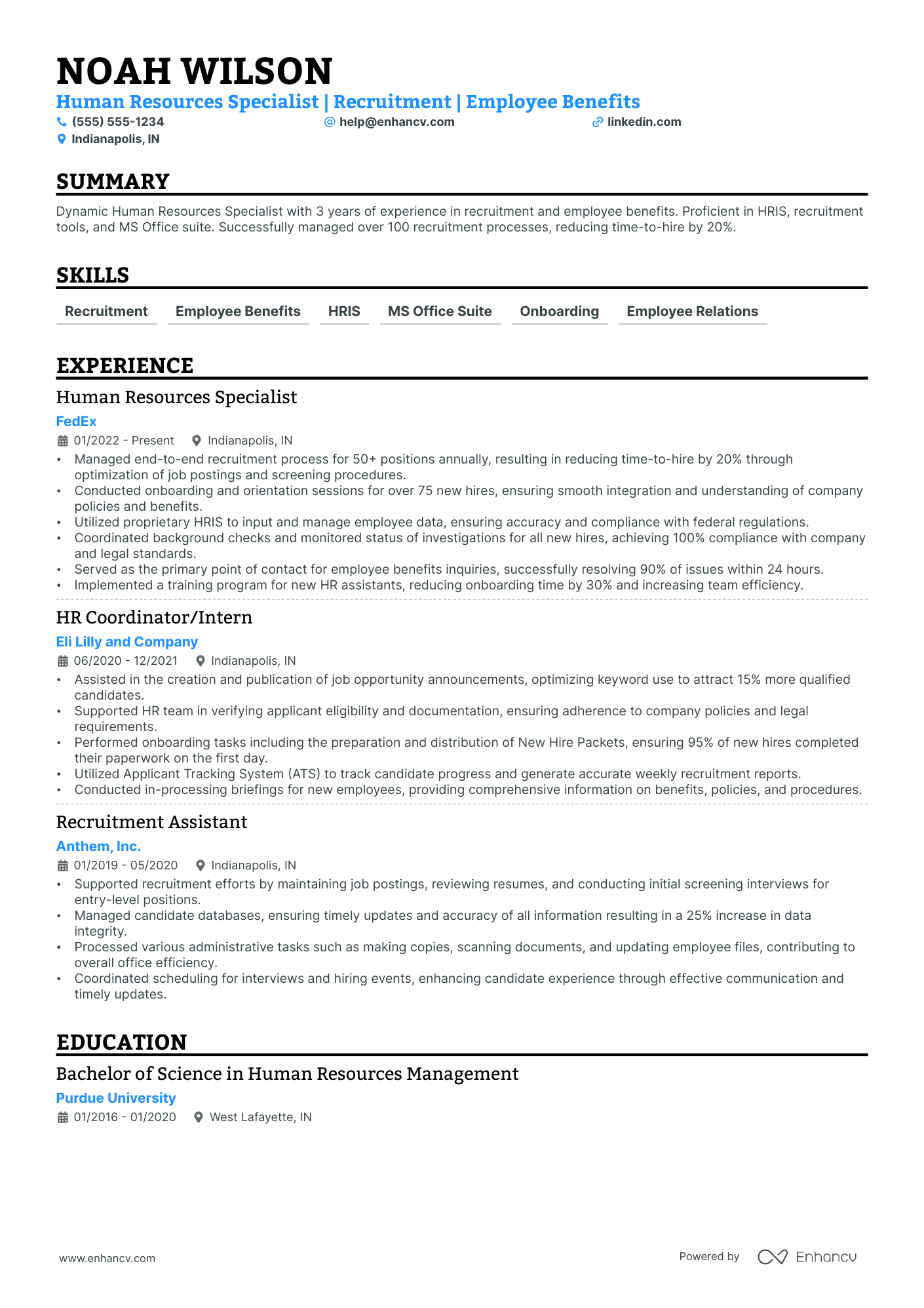 Virtual HR Assistant Resume Example Resume Example