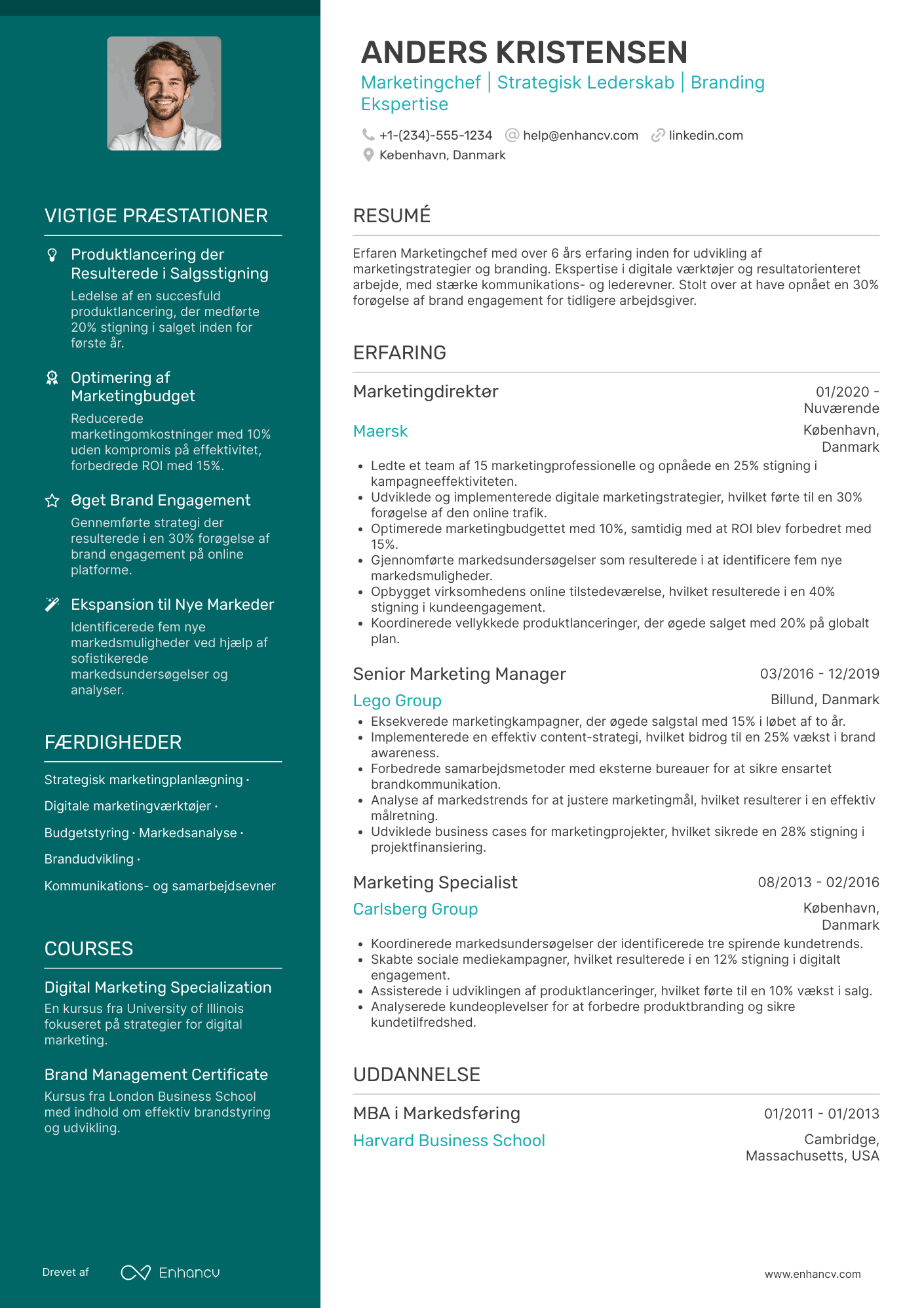 Marketingchef CV