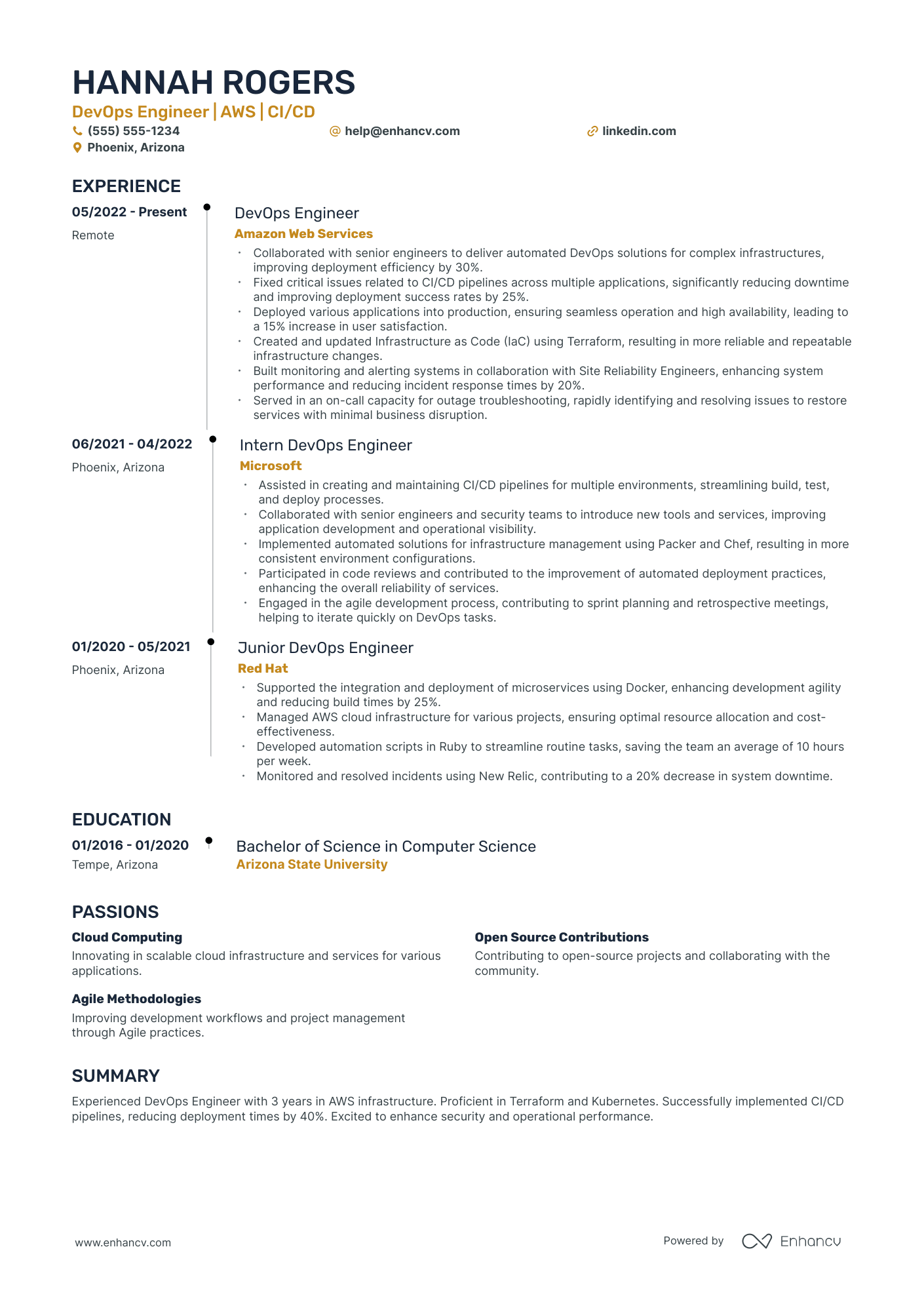 Senior DevSecOps Engineer Resume Example Resume Example