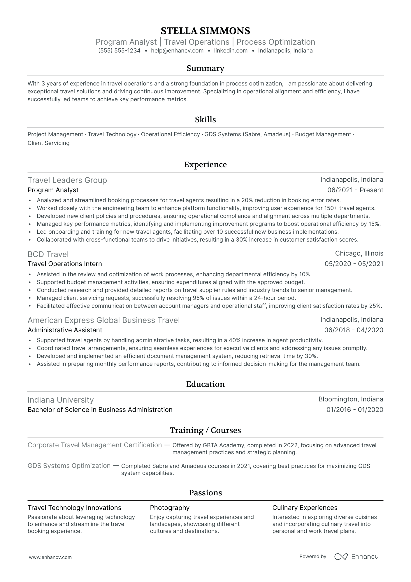 Group Travel Agent resume example