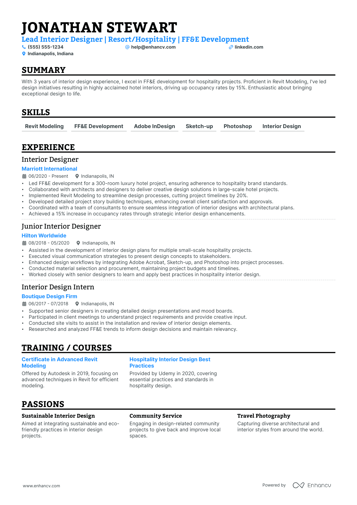 Lead Interior Designer Resume Example Resume Example