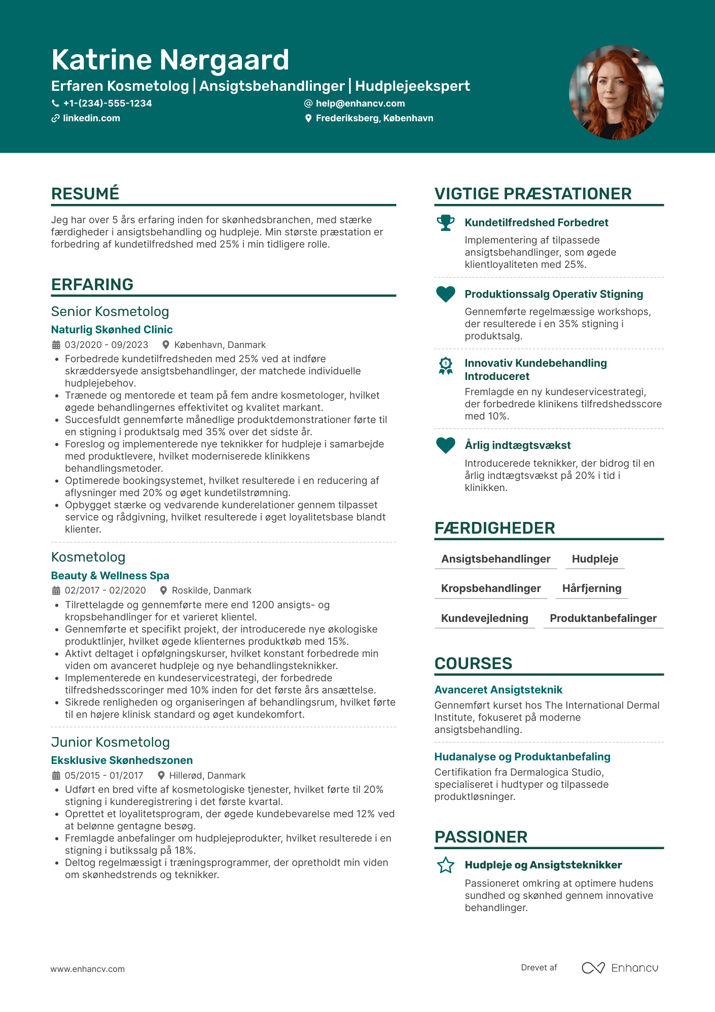 Kosmetolog CV