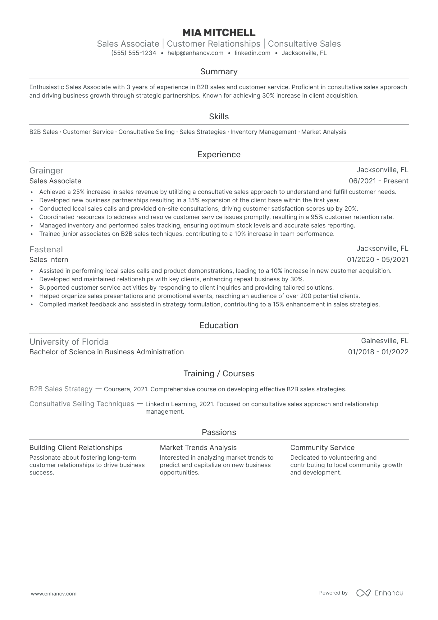 Industrial Sales Associate Resume Example Resume Example