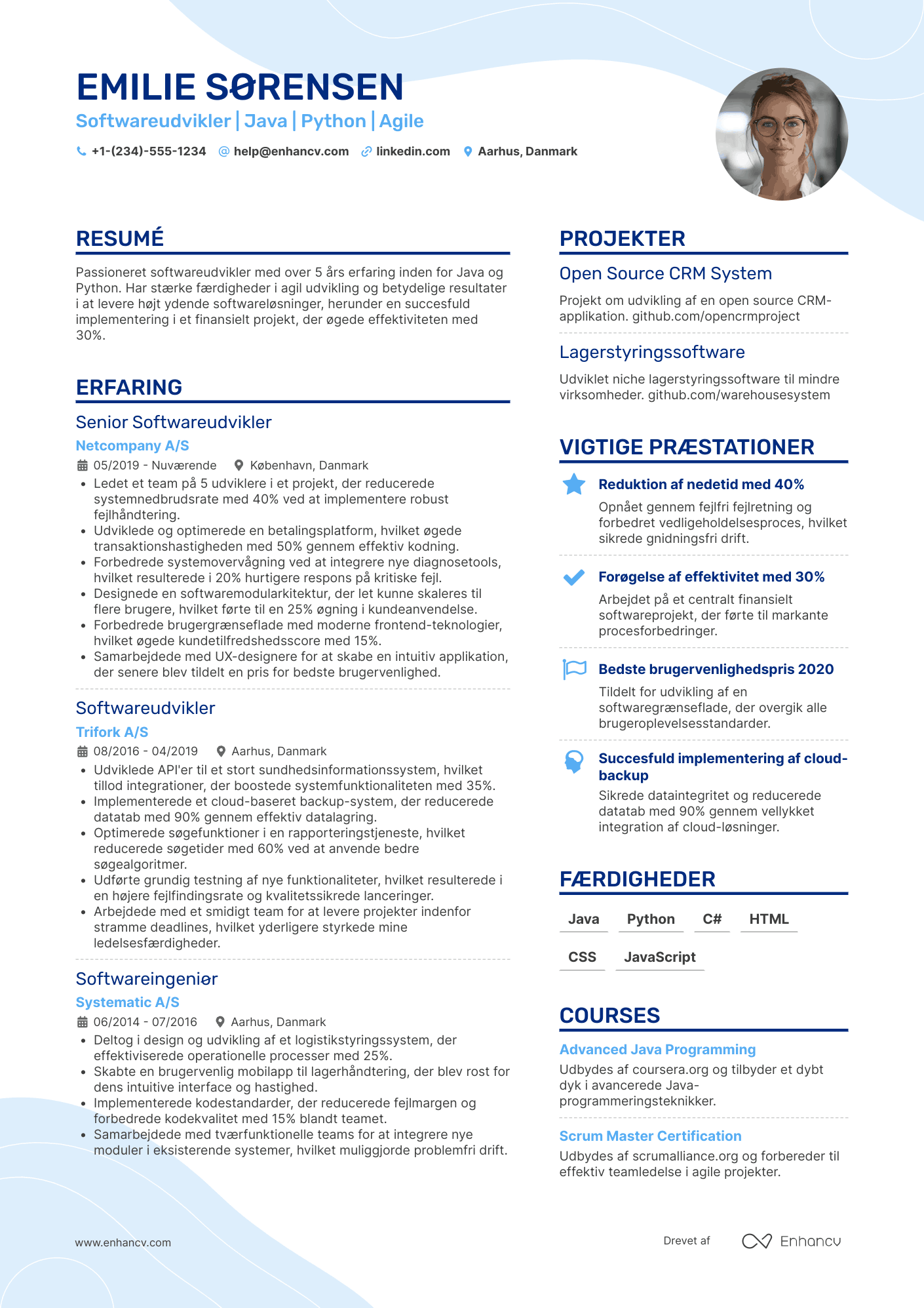 Softwareudvikler CV