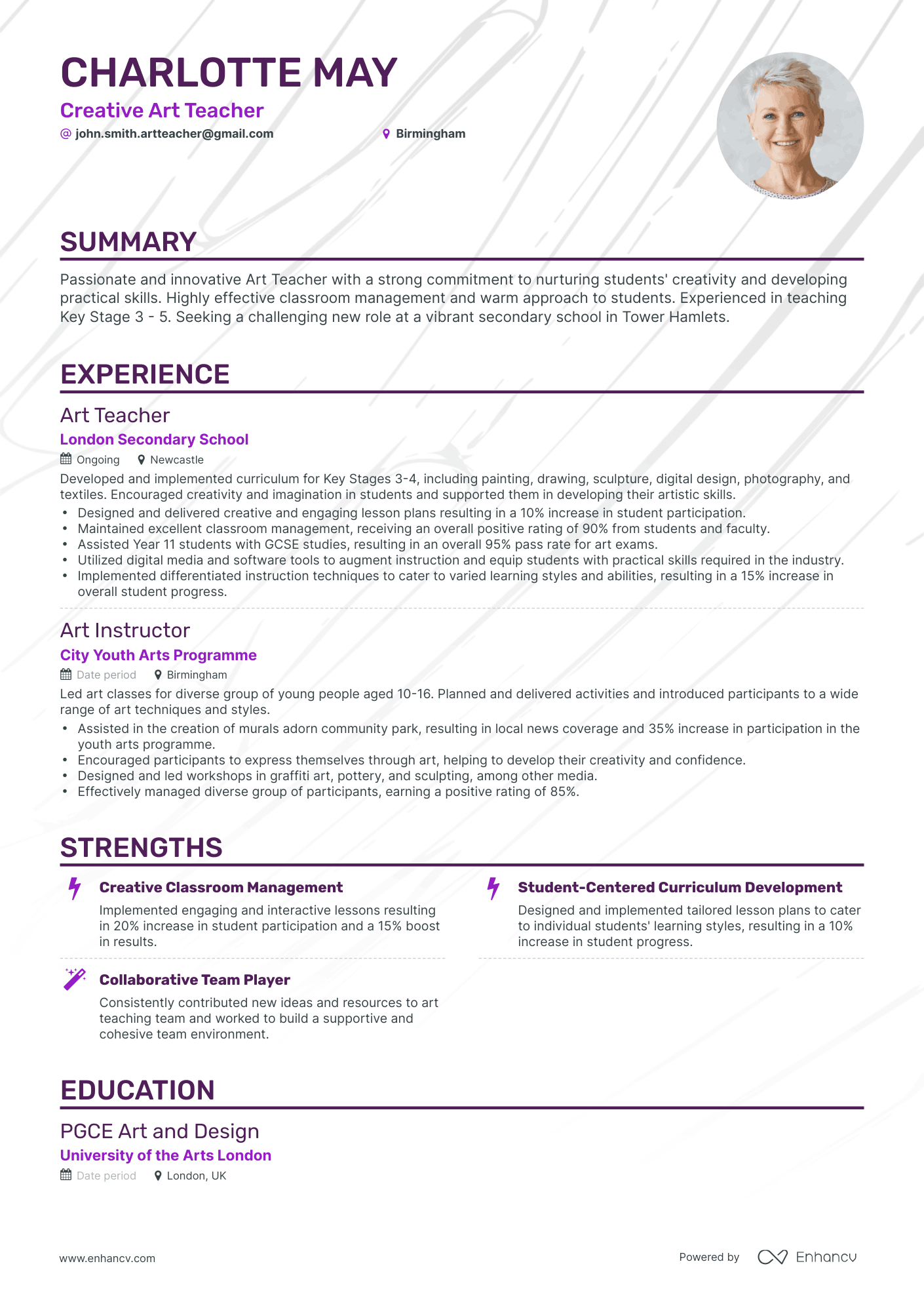 3 Art Teacher CV Examples for 2023