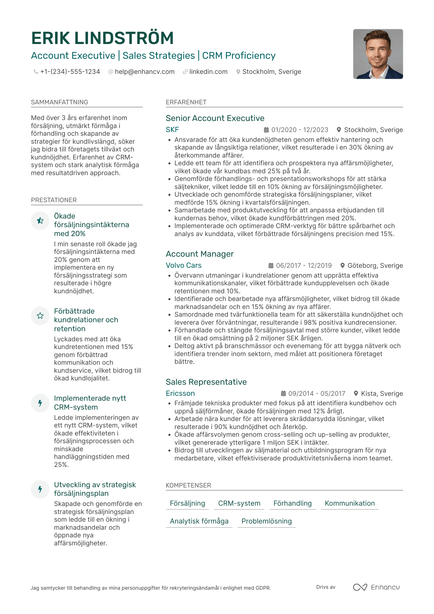 Account Executive CV
